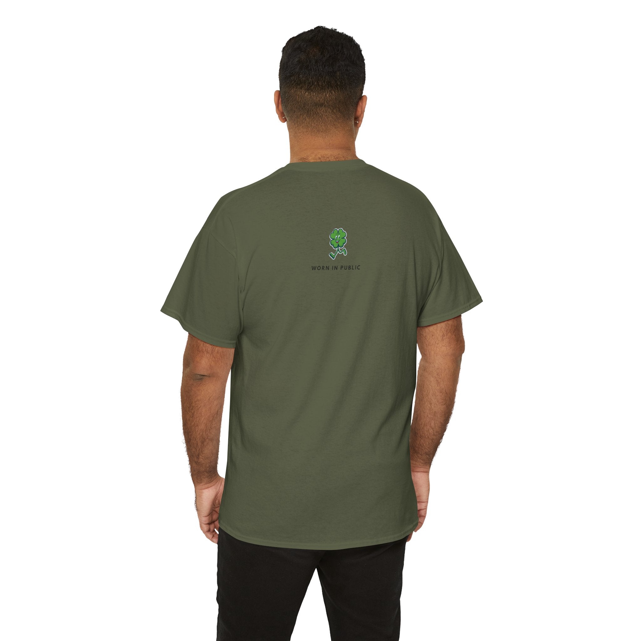 Lucky Buddy Clover T-Shirt | Retro Checker St. Patrick's Day Graphic Tee