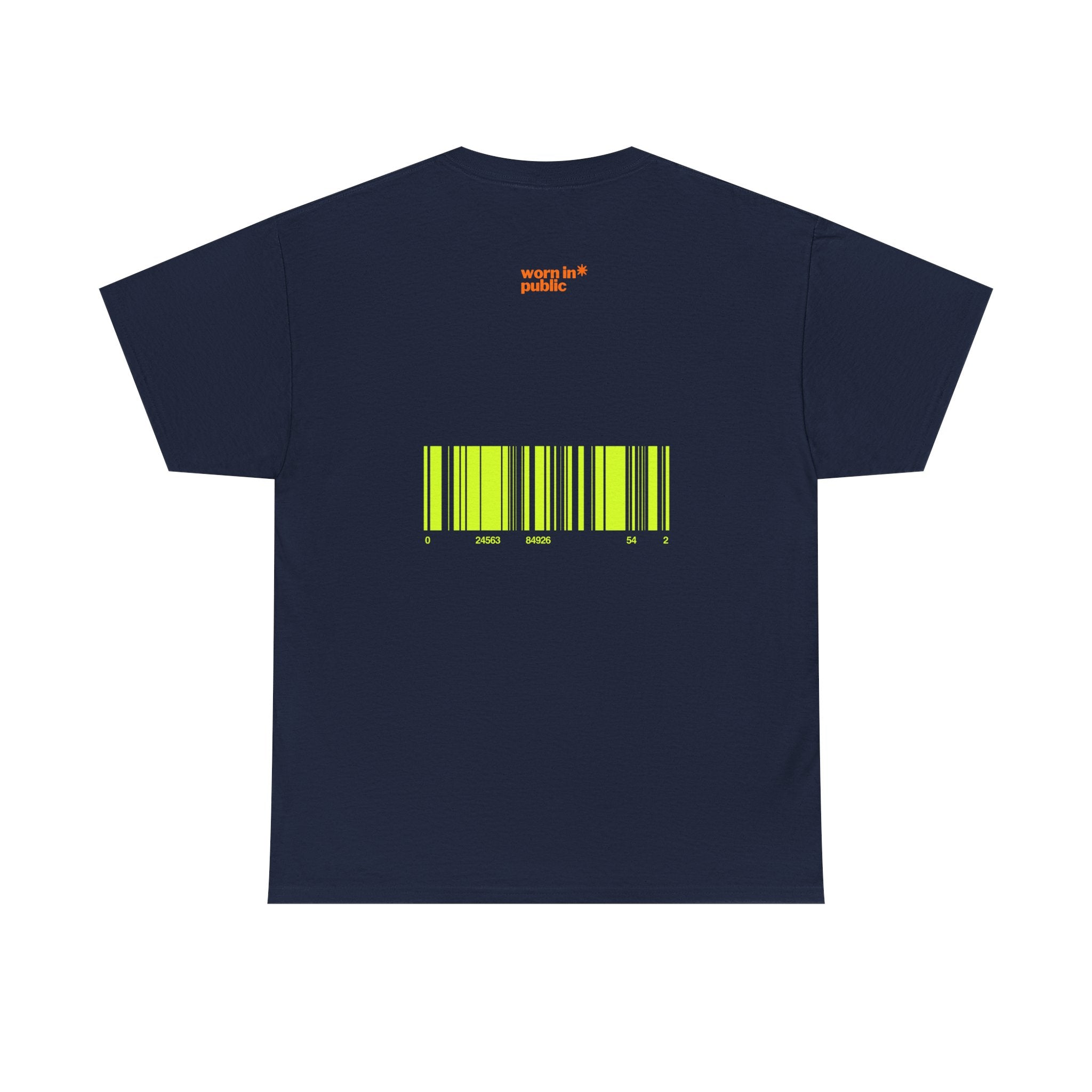Luxuries of Life Neon Abstract Wave T-Shirt | Barcode Graphic Tee