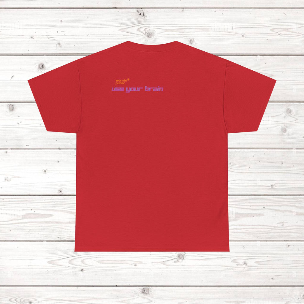 Brain User or Abuser GEN Z Unisex Tee — Retro Cyberpunk "Use Your Brain" Graphic T-Shirt