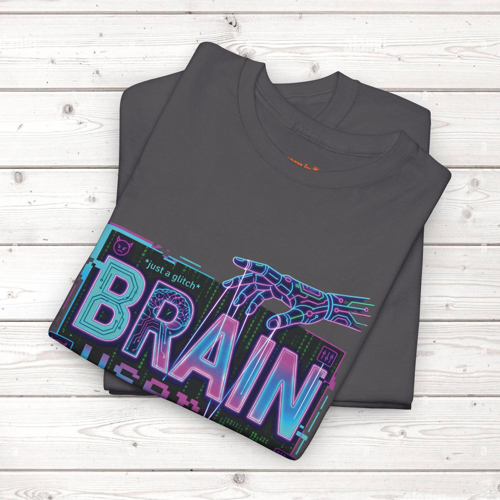 Brain User or Abuser GEN Z Unisex Tee — Retro Cyberpunk "Use Your Brain" Graphic T-Shirt