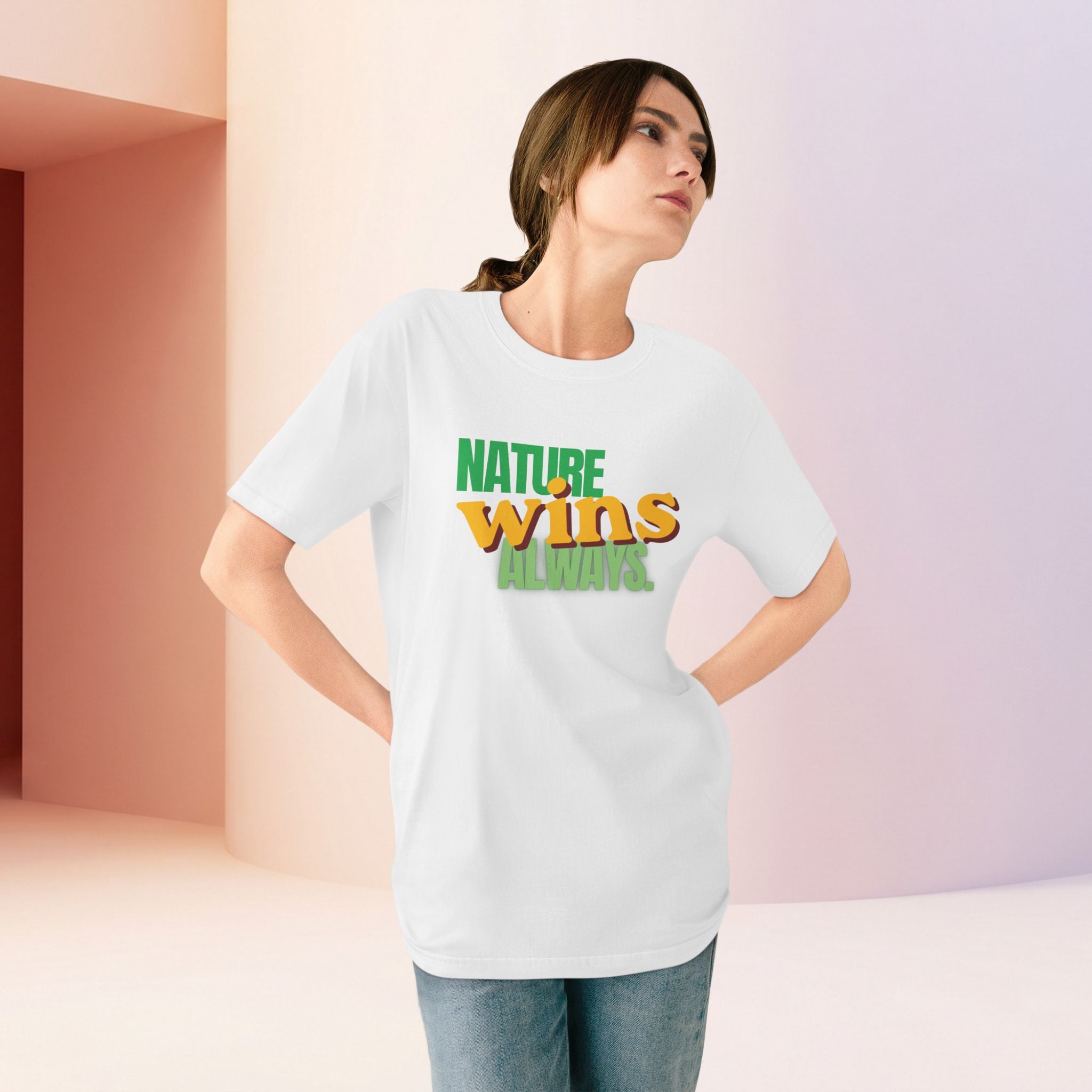 Nature Wins Always ORGANIC T-Shirt | Bold Nature Graphic Tee
