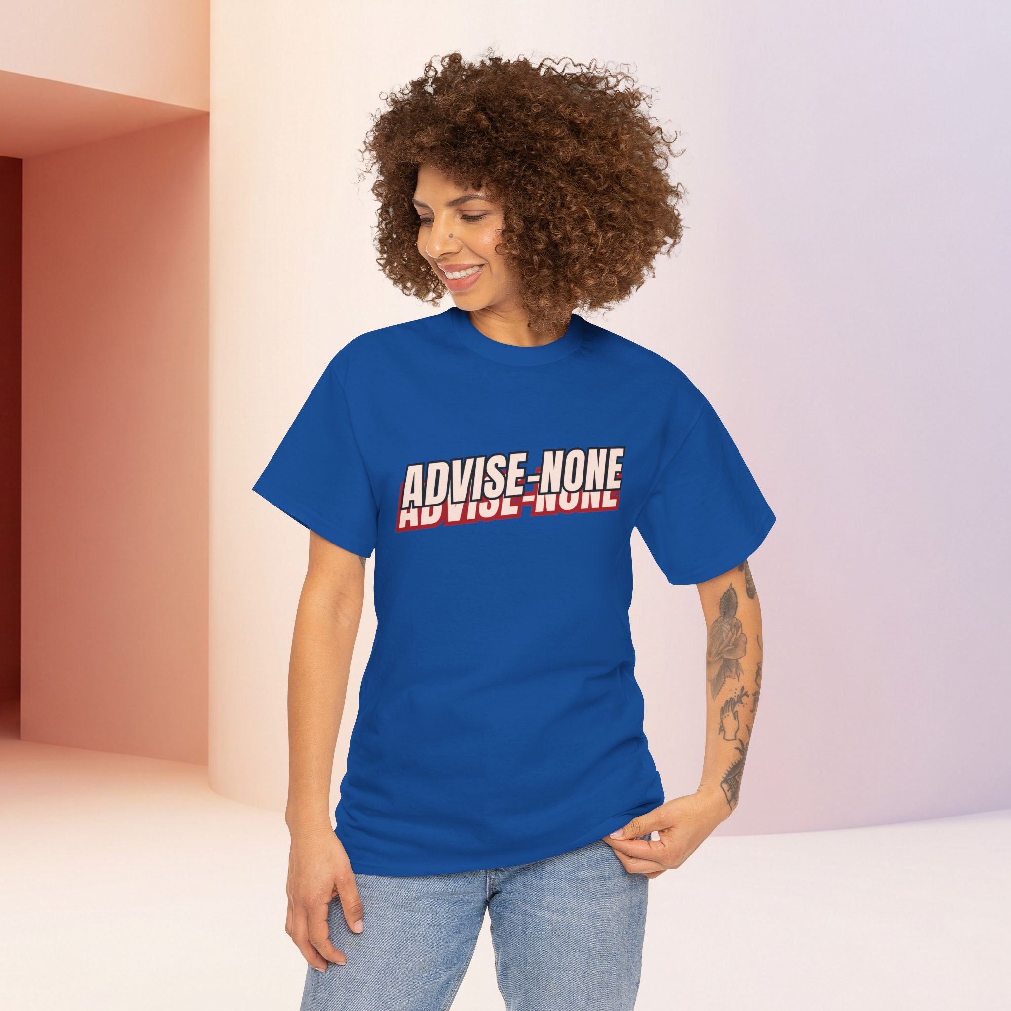 Advise None | Retro Slanted Unisex Graphic Tee