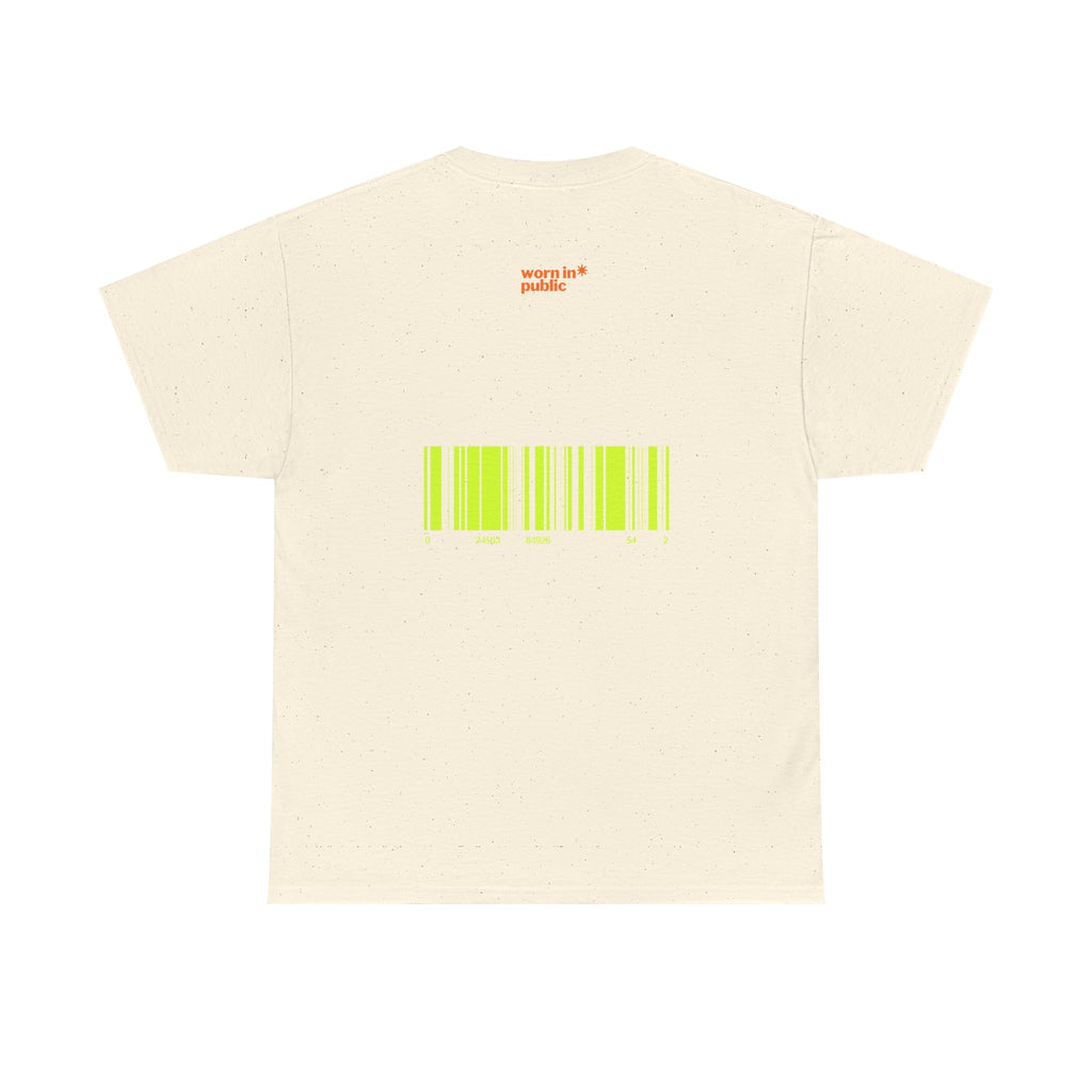 Luxuries of Life Neon Abstract Wave T-Shirt | Barcode Graphic Tee