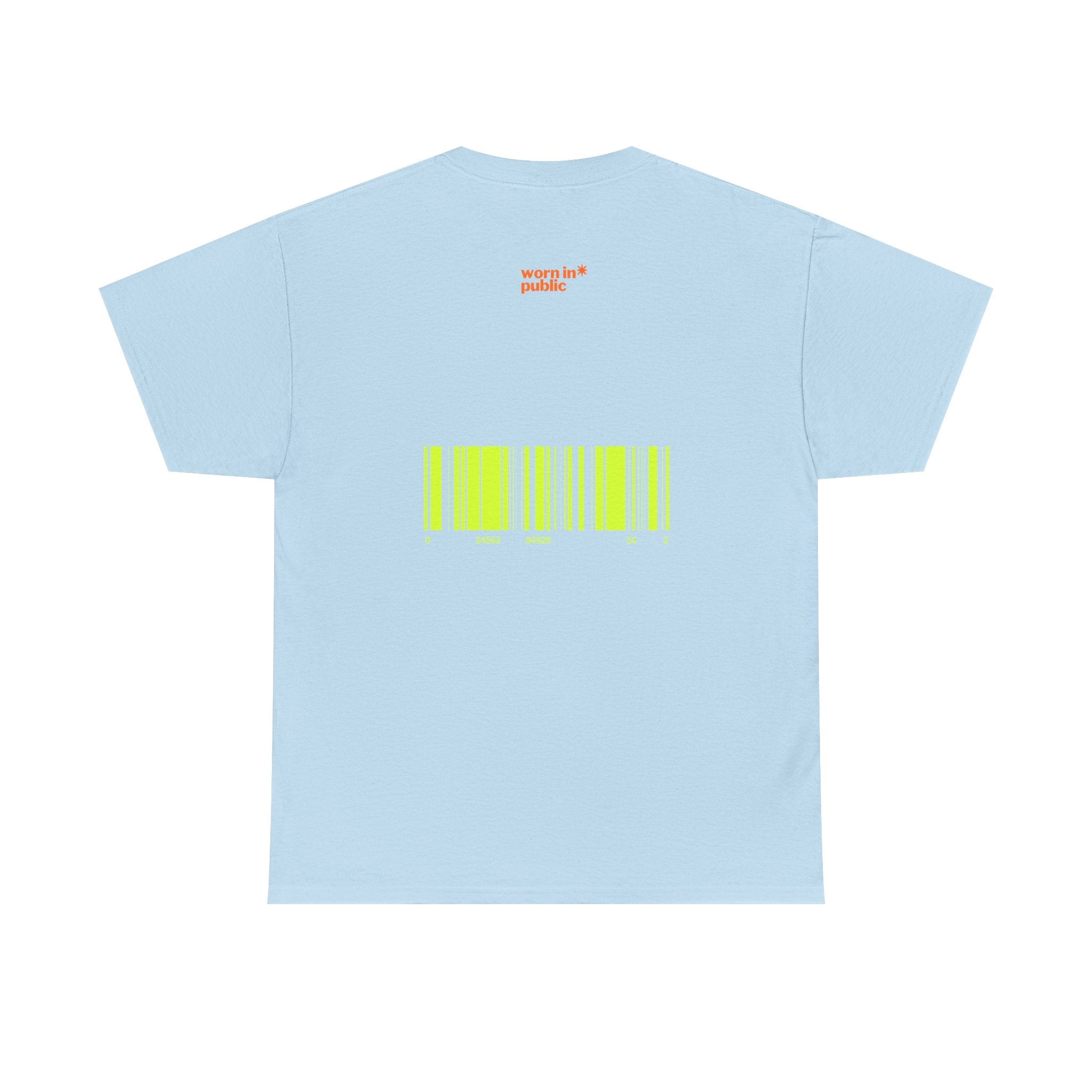 Luxuries of Life Neon Abstract Wave T-Shirt | Barcode Graphic Tee
