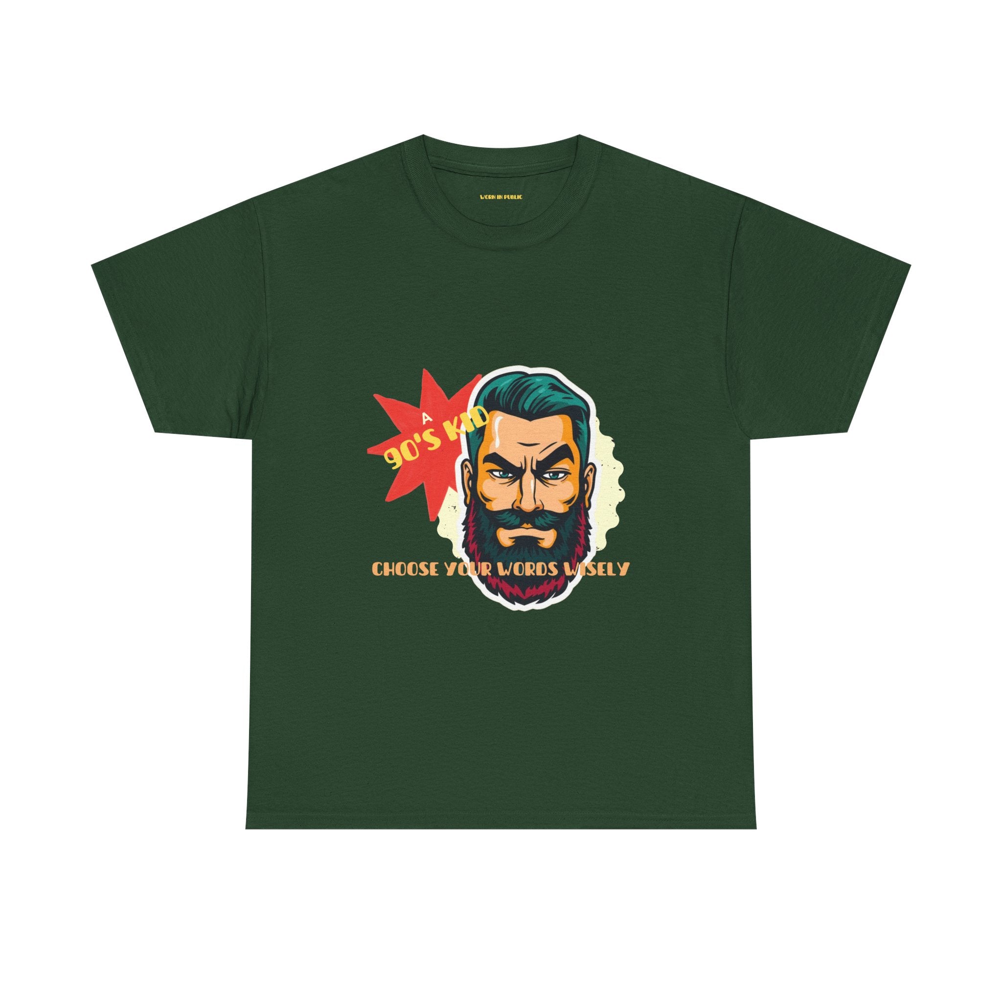 Born in the 90's comes with a beard T-Shirt | Tee for real Men