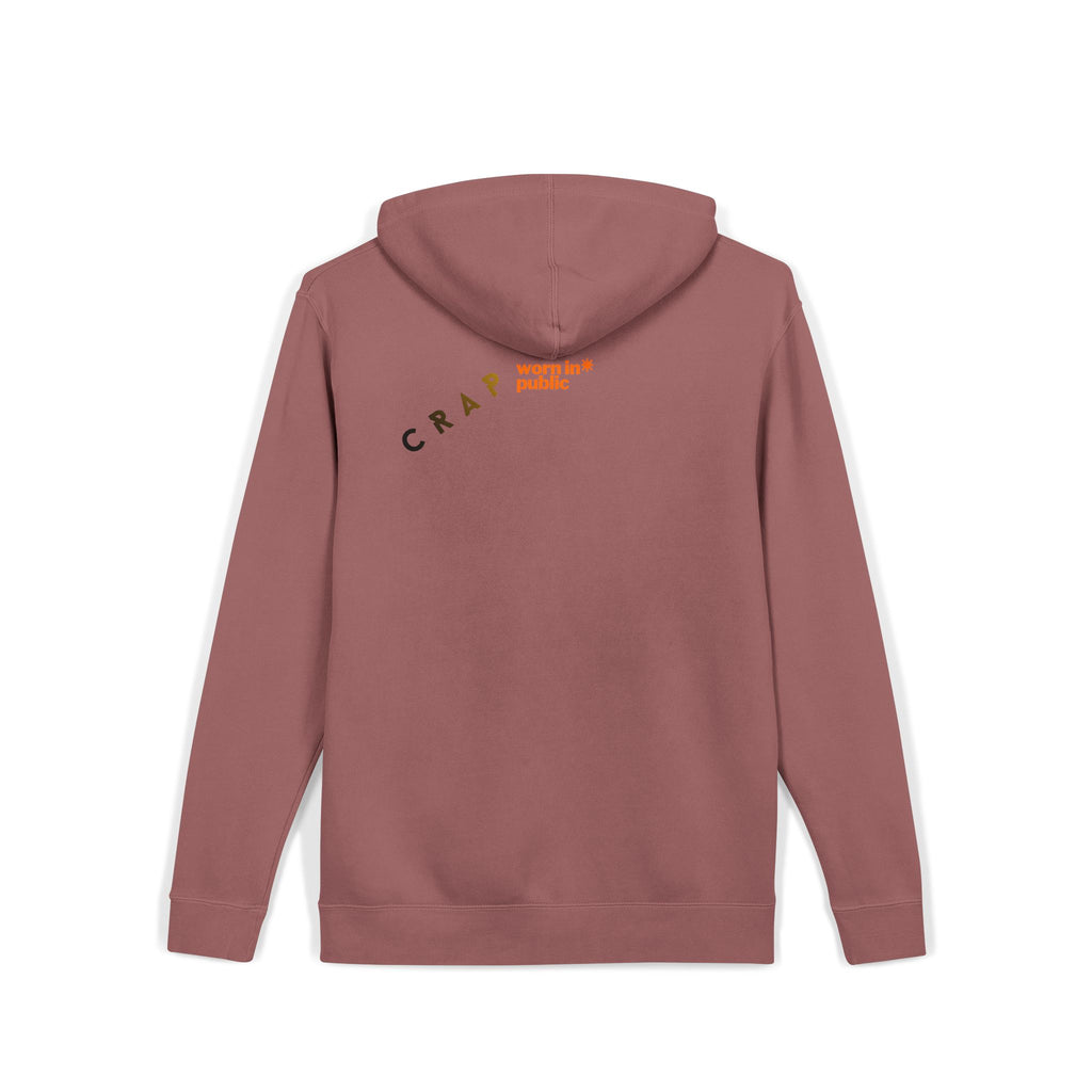 Fashion SHITS Hoodie | Minimal 'Crate' Graphic Pullover in Vintage Wash