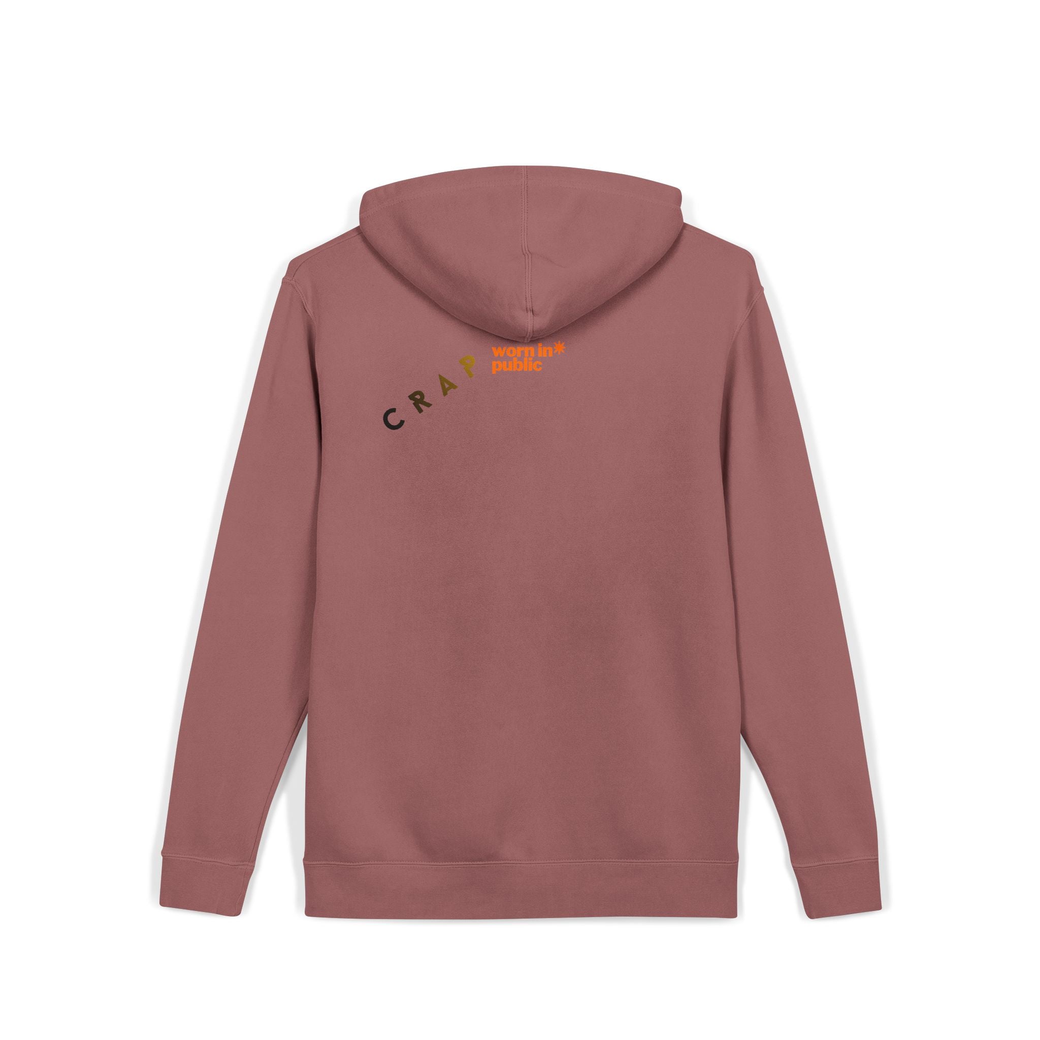 Fashion SHITS Hoodie | Minimal 'Crate' Graphic Pullover in Vintage Wash