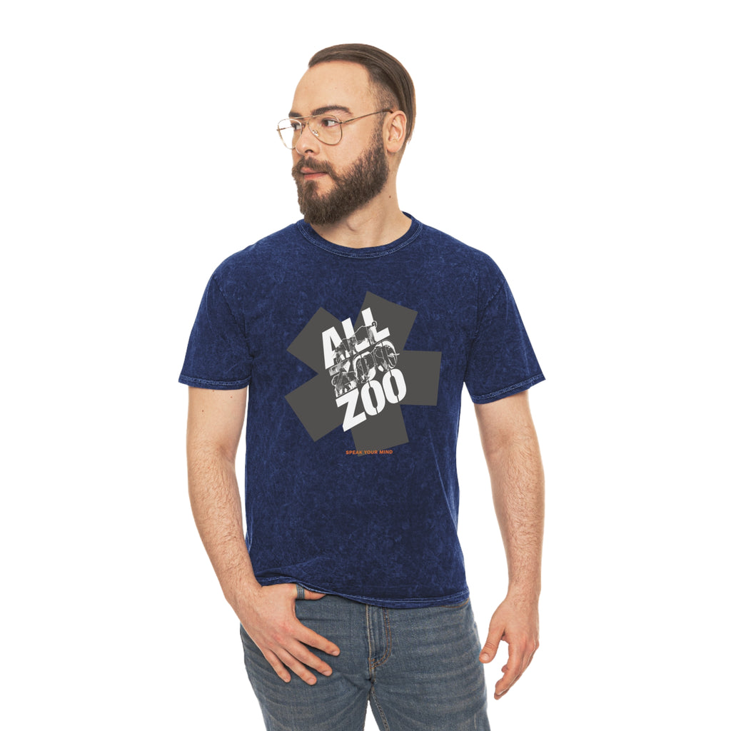 All Zoo Graphic Premium Mineral Wash T-Shirt | Vintage Washed Animal Graphic Tee