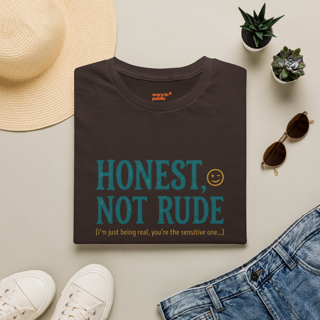 Honest Not Rude | Funny Sarcastic Unisex Graphic Tee for Real Talk