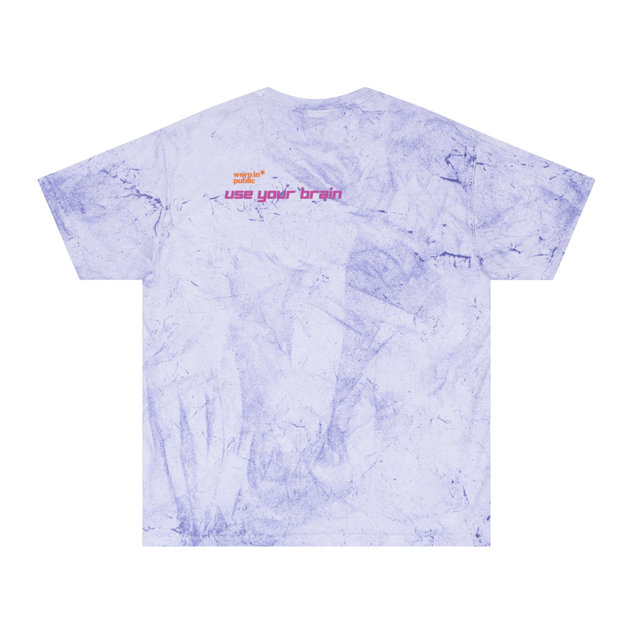 Brain User or Abuser GEN Z Premium Washed Graphic Tee — Retro Vaporwave 'Use Your Brain' Tie-Dye Shirt