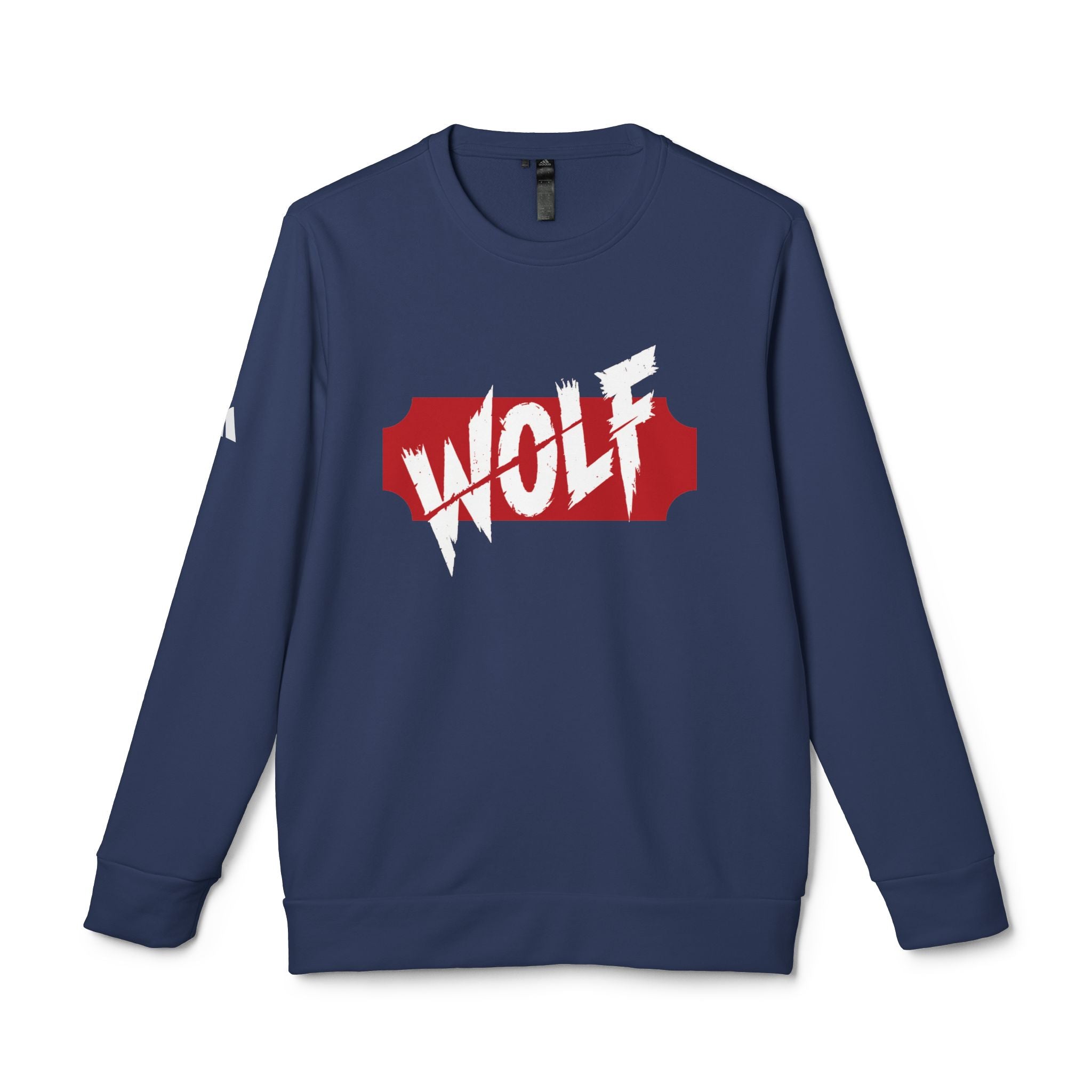 For a Wolf Crewneck Sweatshirt | Red Graphic Fleece Pullover