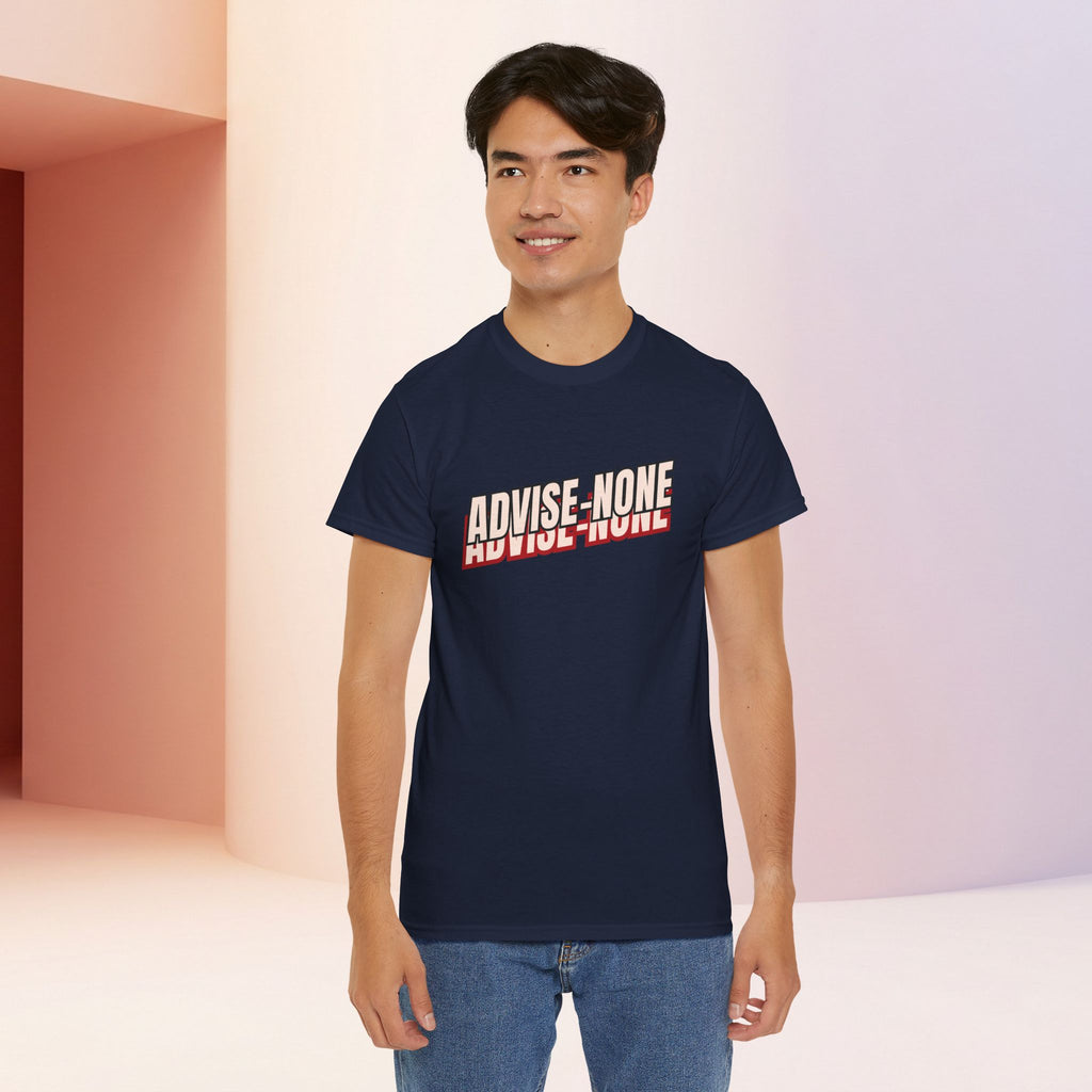 Advise None | Retro Slanted Unisex Graphic Tee