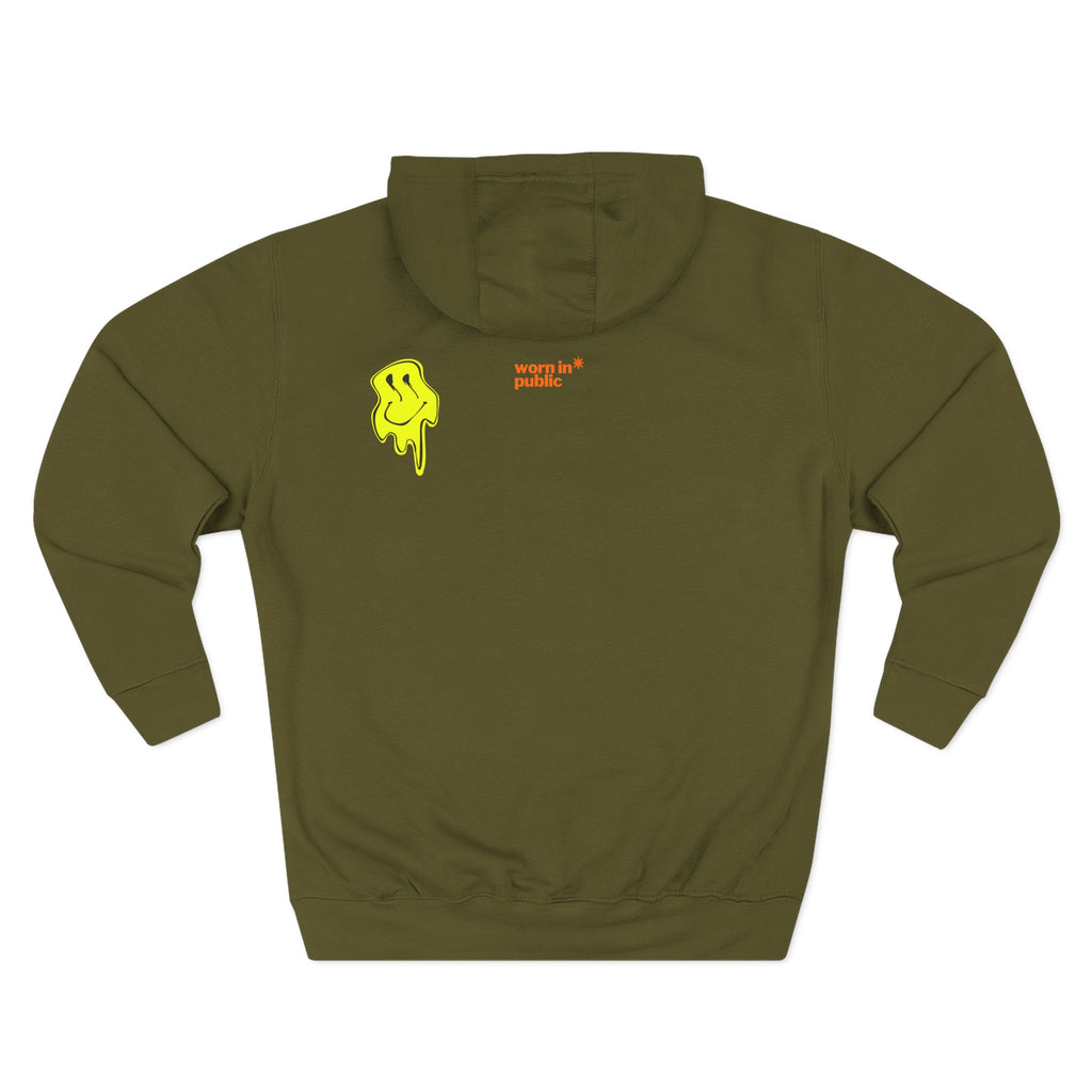 No Bro, Don't Bother Hoodie | Melting Smile Graphic Fleece Pullover