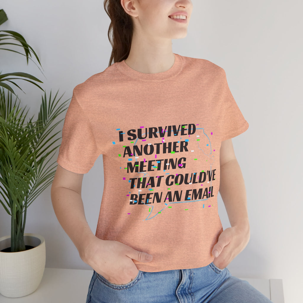 I Survived Another Meeting That Could've Been an Email T-Shirt | Funny Office Humor Tee