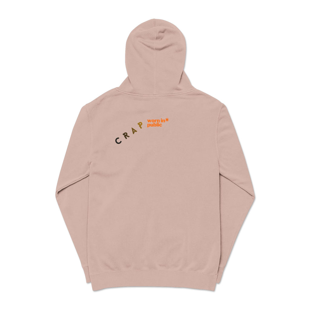 Fashion SHITS Hoodie | Minimal 'Crate' Graphic Pullover in Vintage Wash