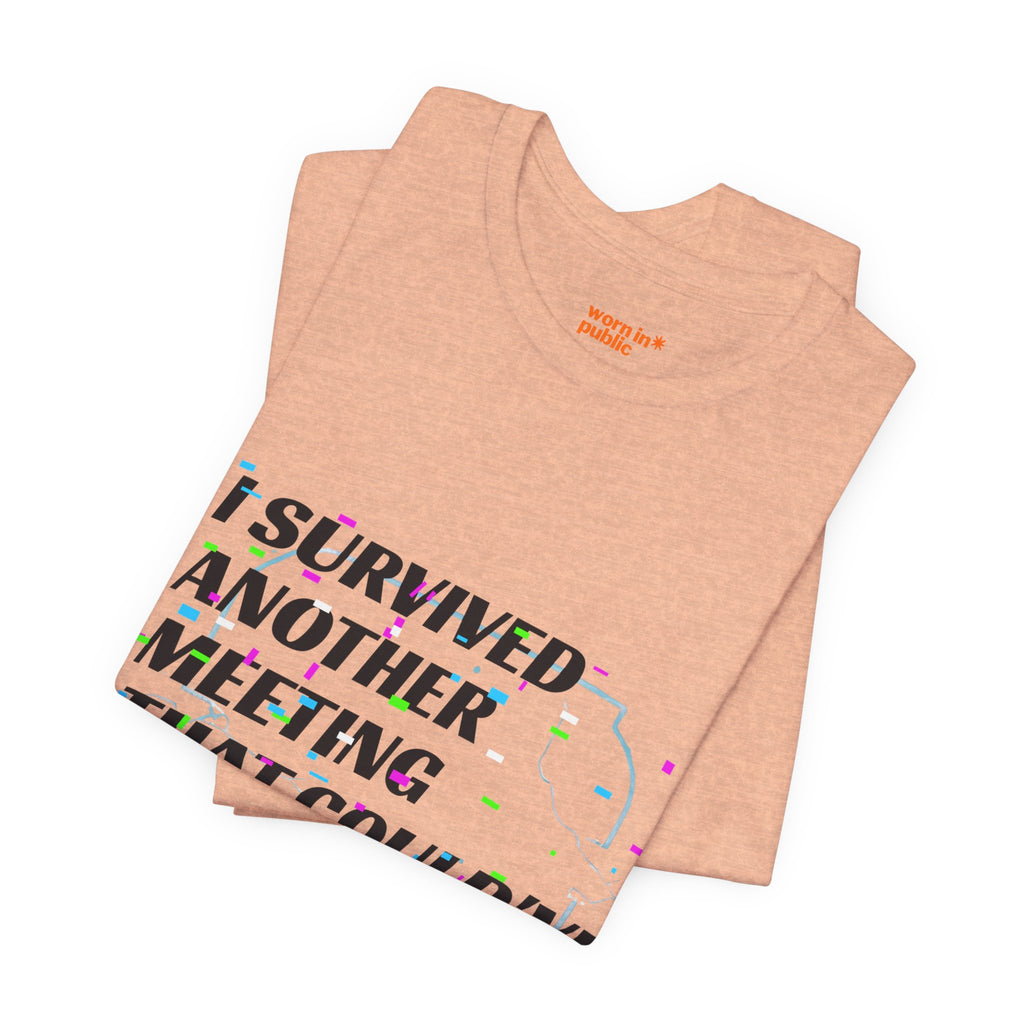 I Survived Another Meeting That Could've Been an Email T-Shirt | Funny Office Humor Tee
