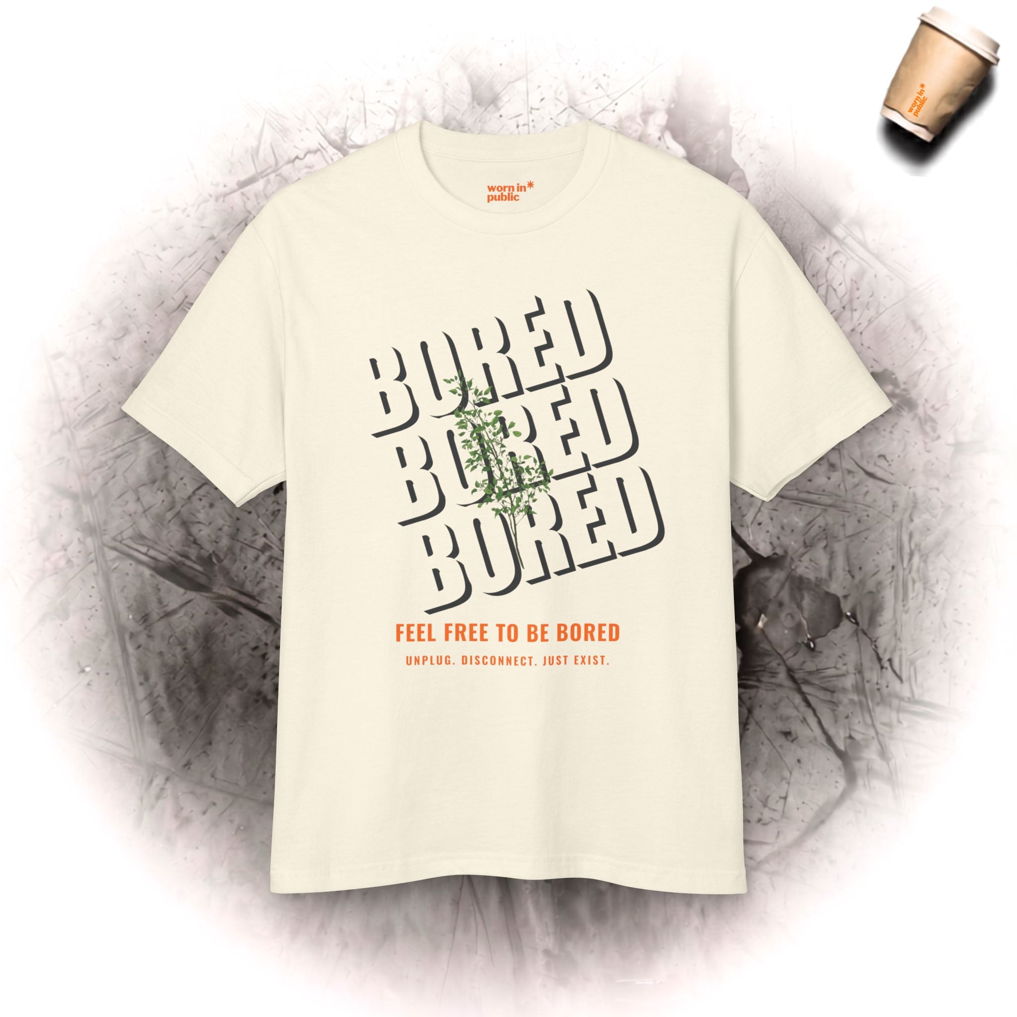 Feel Free to Be Bored | Unisex Botanical Graphic Tee