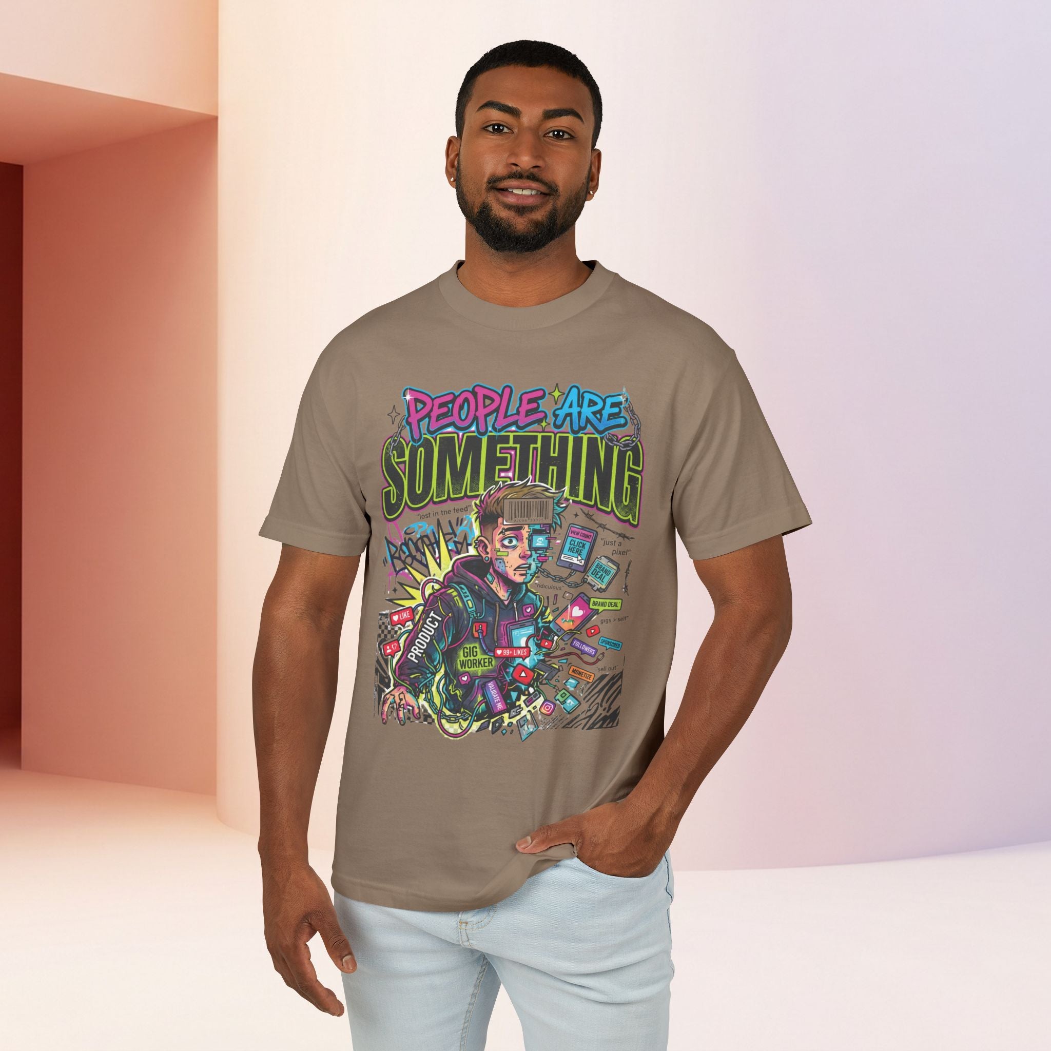 People Are Something | Unisex Retro Cyber Pop Art Graphic Tee