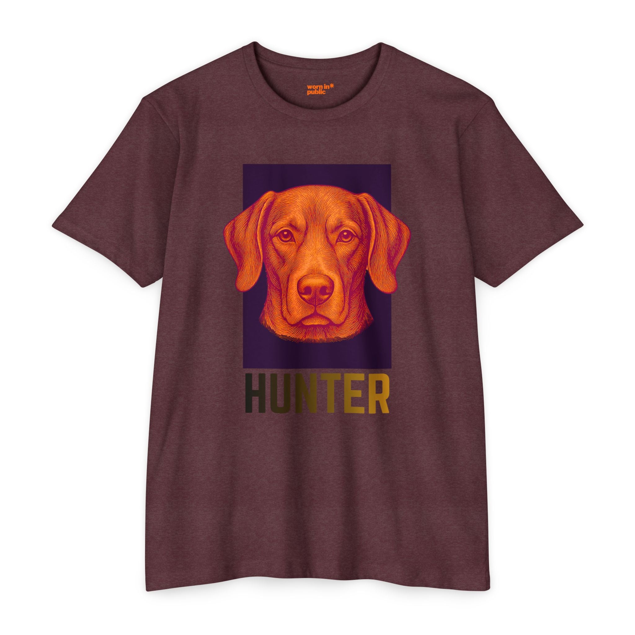 Ultimate Hunter T-Shirt | Retro Vizsla Head Graphic Tee for Dog Lovers