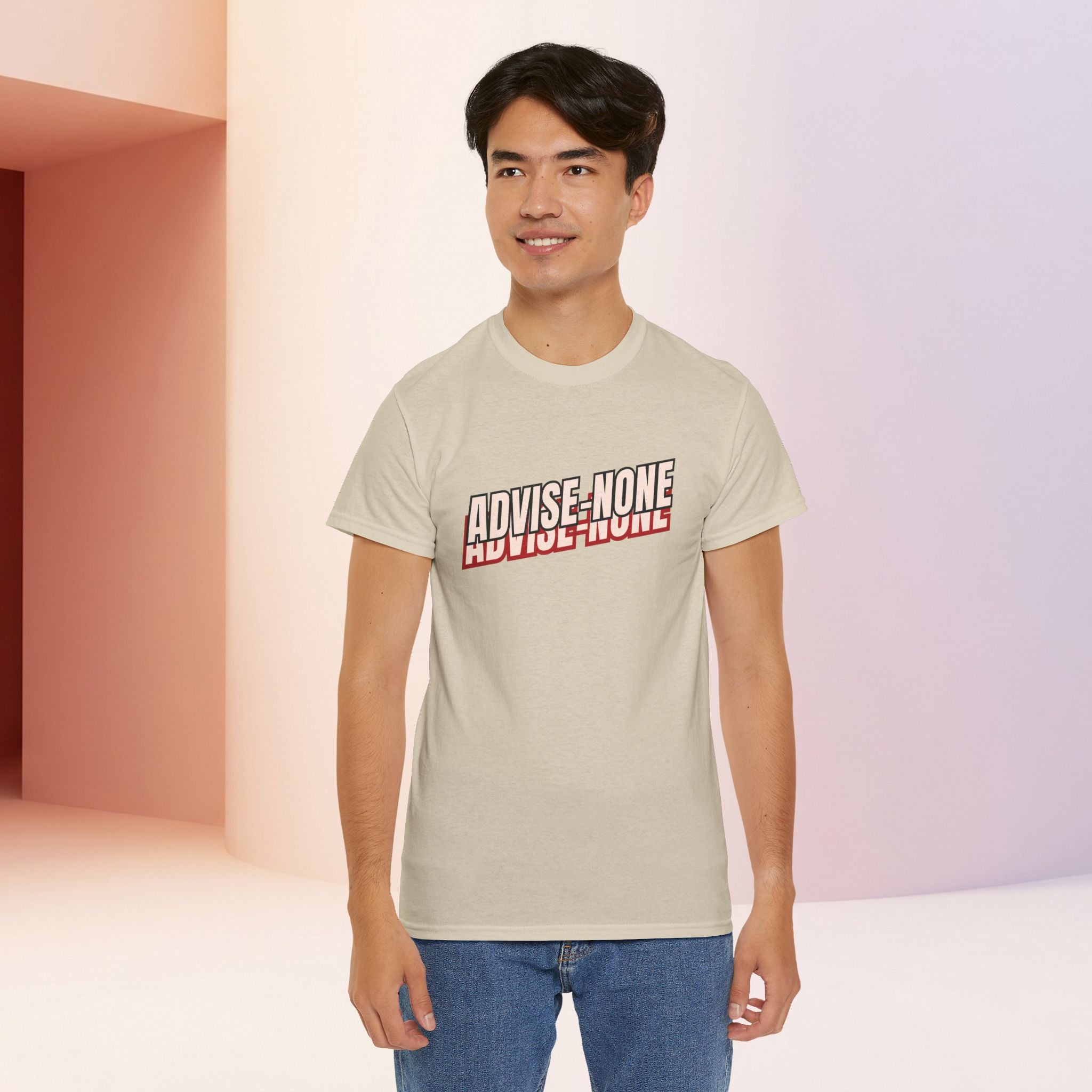 Advise None | Retro Slanted Unisex Graphic Tee