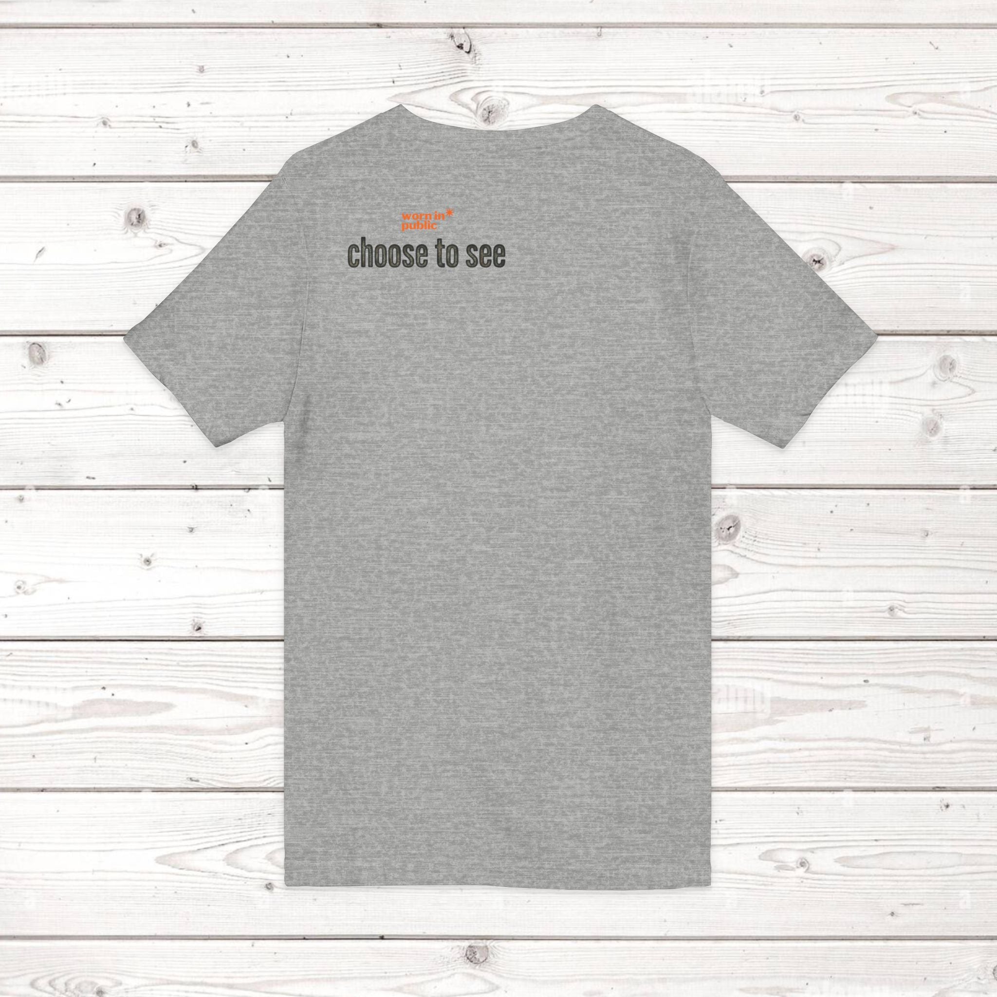 Brain User or Abuser Mens V-Neck Tee — Choose to See Graphic Awareness Shirt