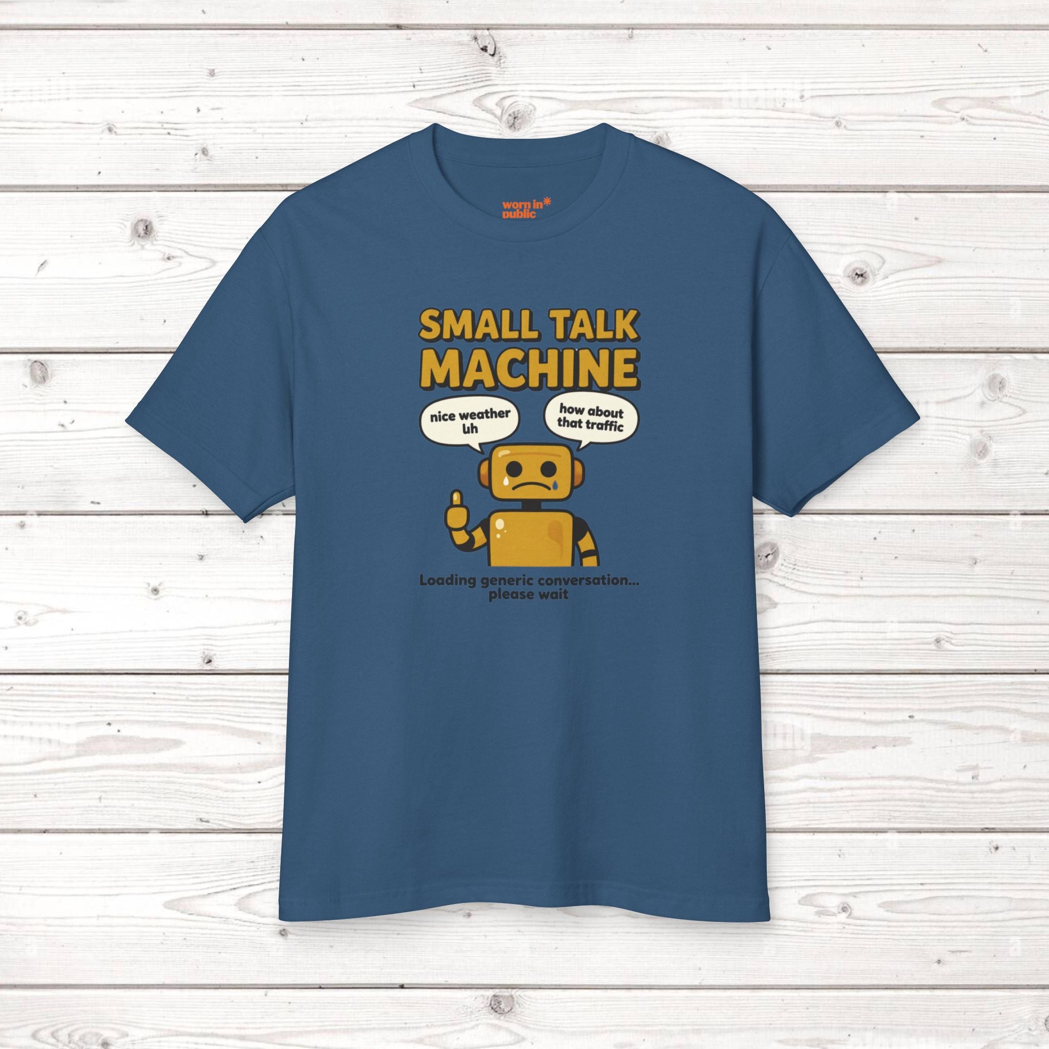 Small Talk Machine Unisex T-Shirt | Funny Introvert Gift Graphic Tee