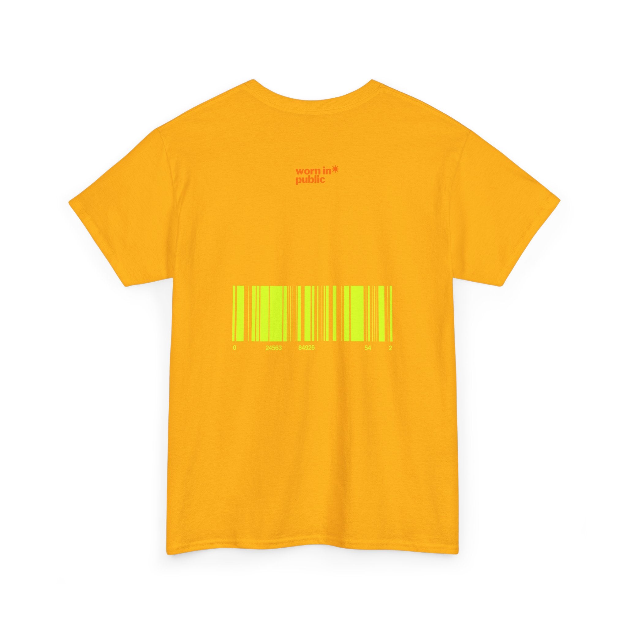 Luxuries of Life Neon Abstract Wave T-Shirt | Barcode Graphic Tee