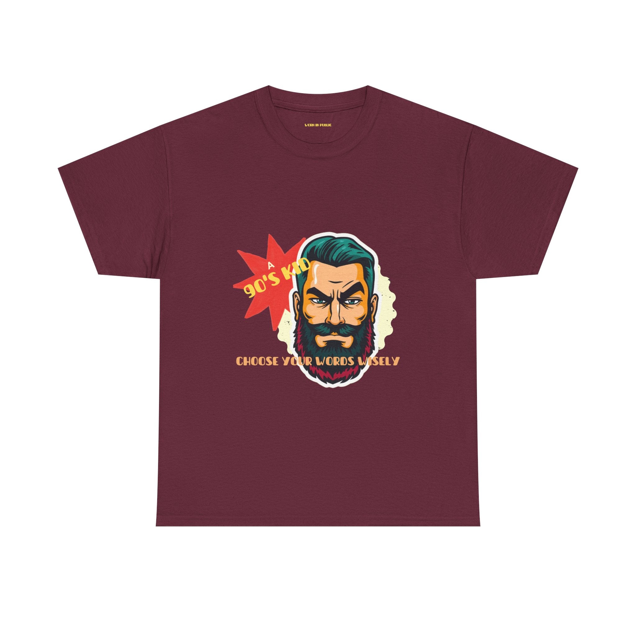 Born in the 90's comes with a beard T-Shirt | Tee for real Men
