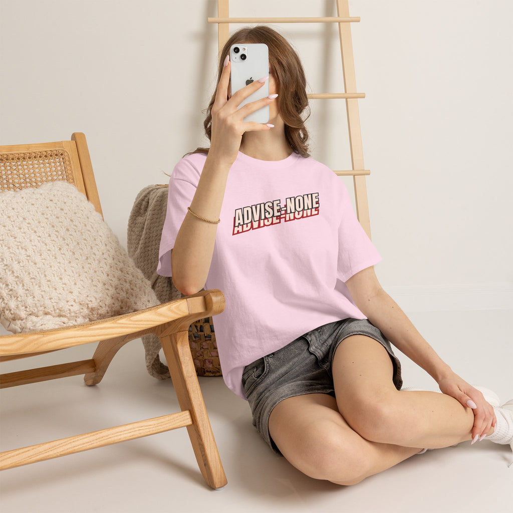 Advise None | Retro Slanted Unisex Graphic Tee