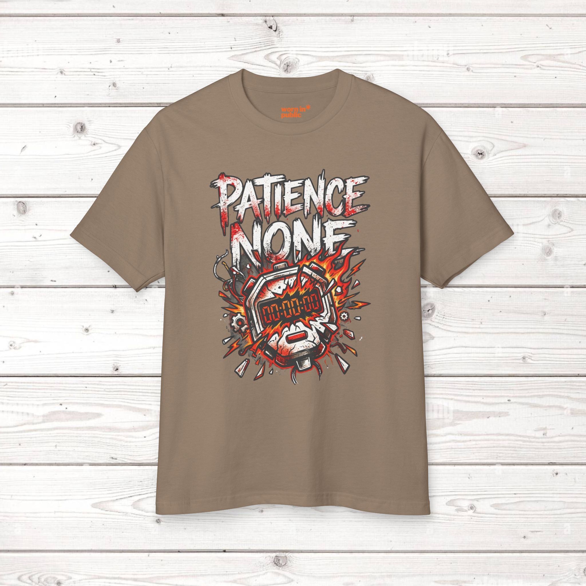 Patience None | Bomb Timer Streetwear Graphic Tee