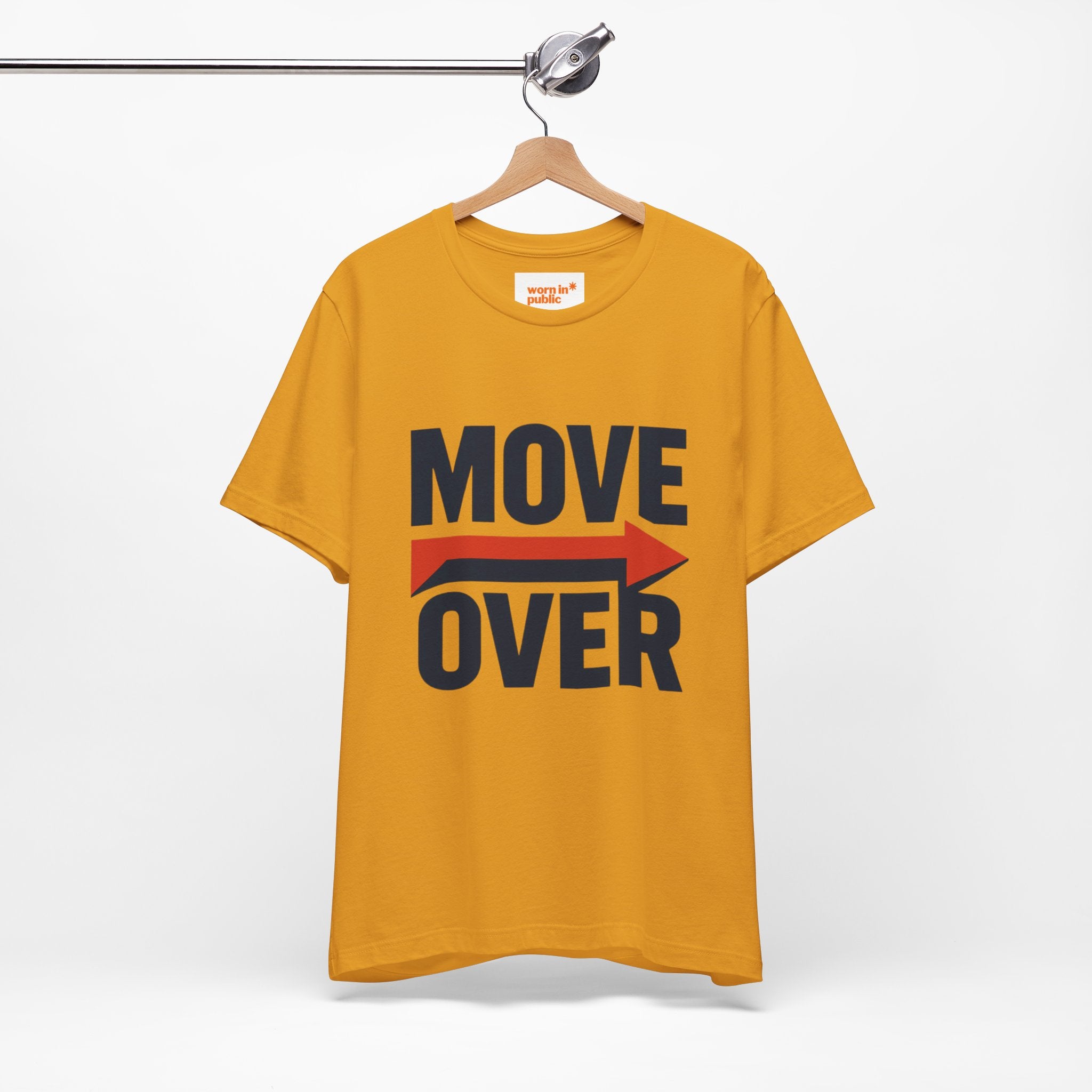 Move Over T-Shirt | "Stand Behind!" Funny Graphic Short Sleeve Tee