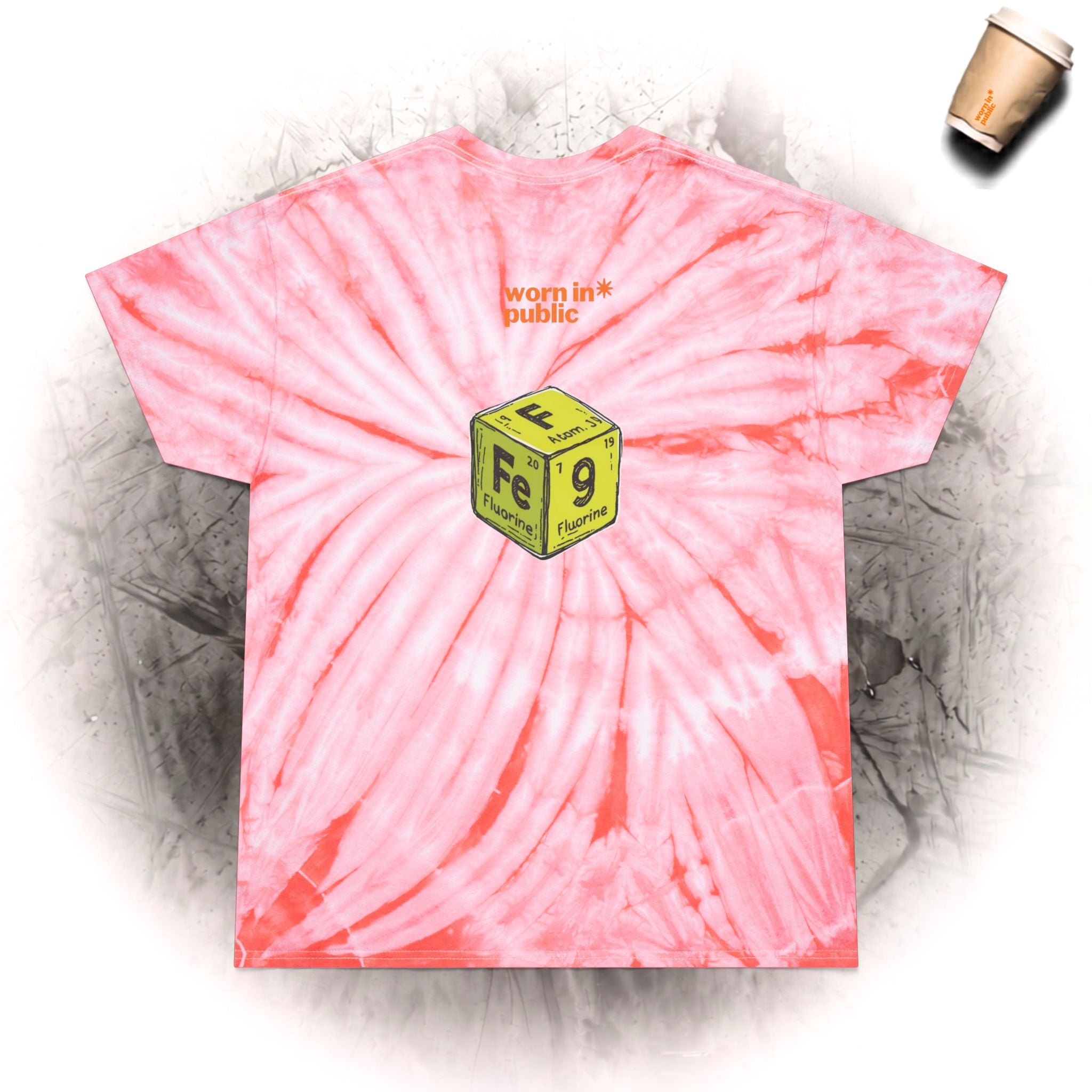 Fart Free Tie-Dye T-Shirt | Funny Graphic Tee in Cyclone Yellow
