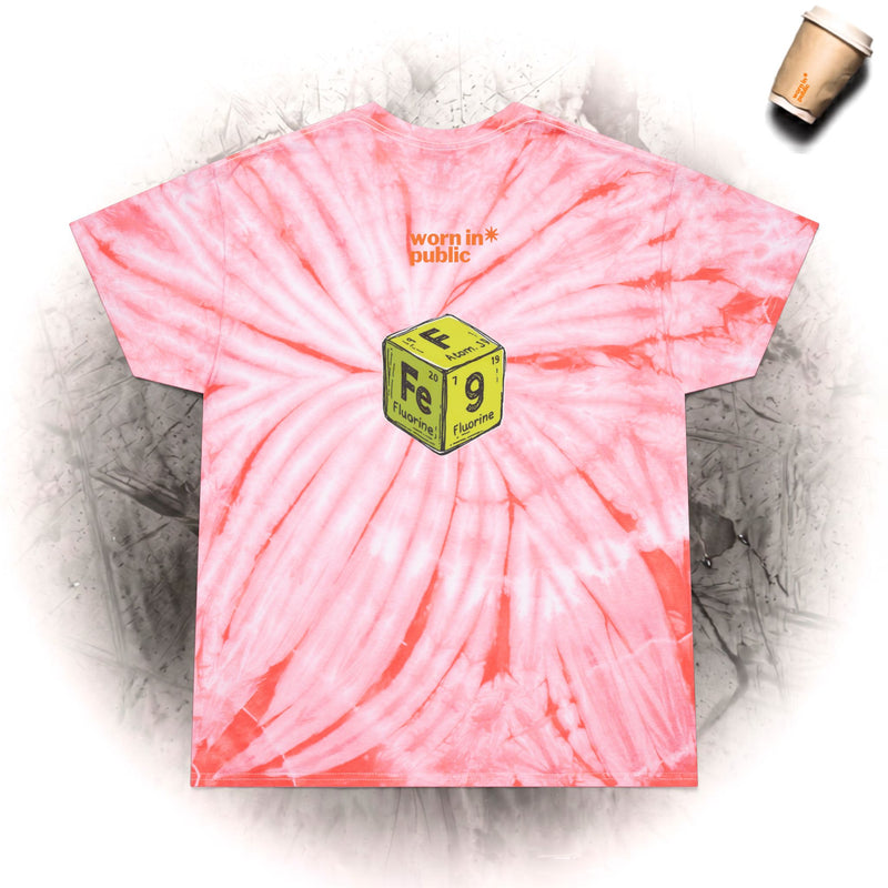 Fart Free Tie-Dye T-Shirt | Funny Graphic Tee in Cyclone Yellow