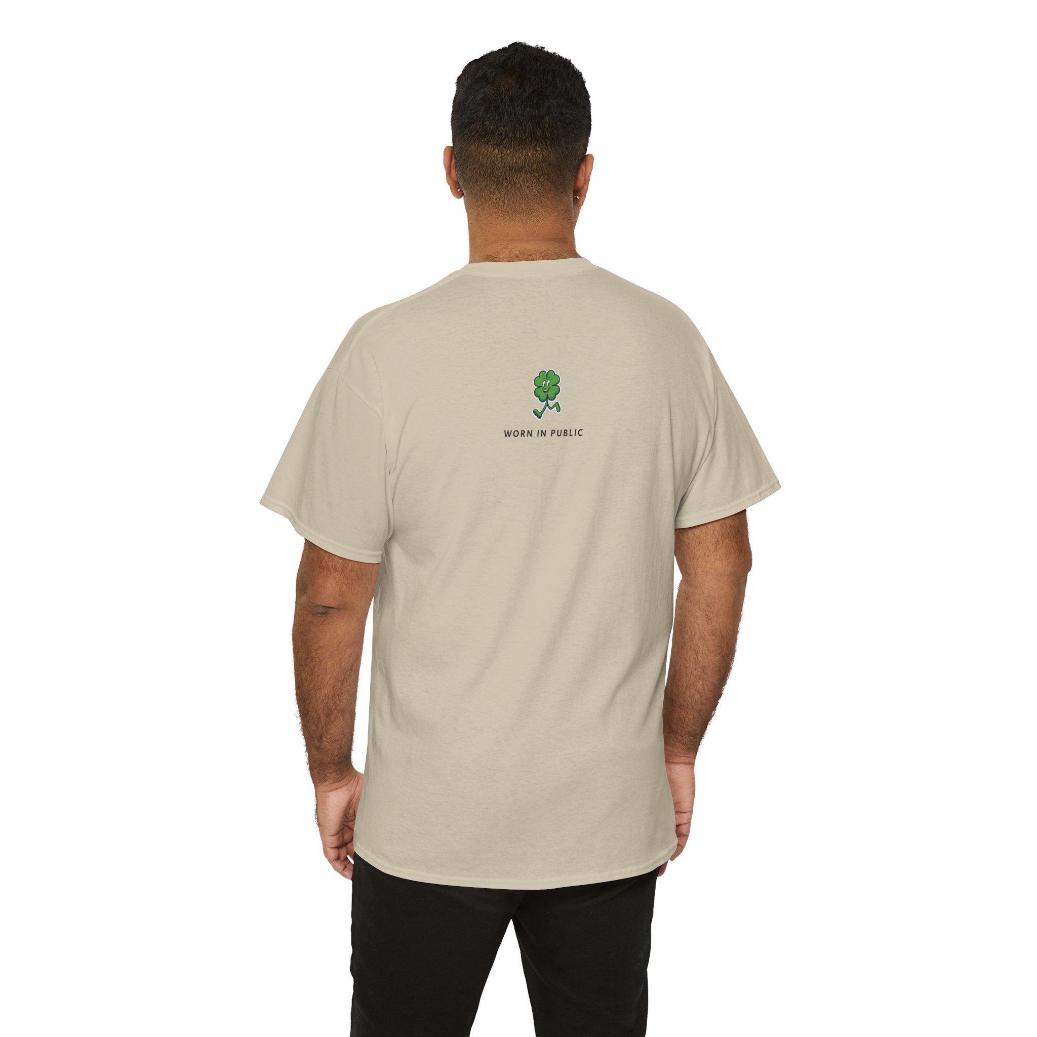 Lucky Buddy Clover T-Shirt | Retro Checker St. Patrick's Day Graphic Tee