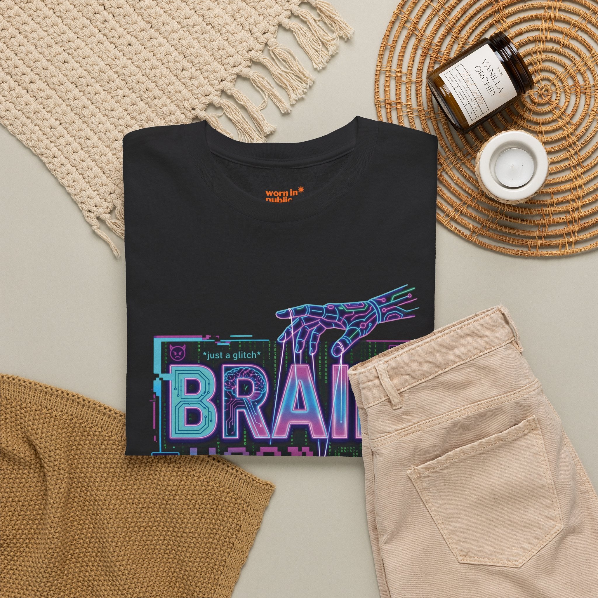 Brain User or Abuser GEN Z Unisex Tee — Retro Cyberpunk "Use Your Brain" Graphic T-Shirt