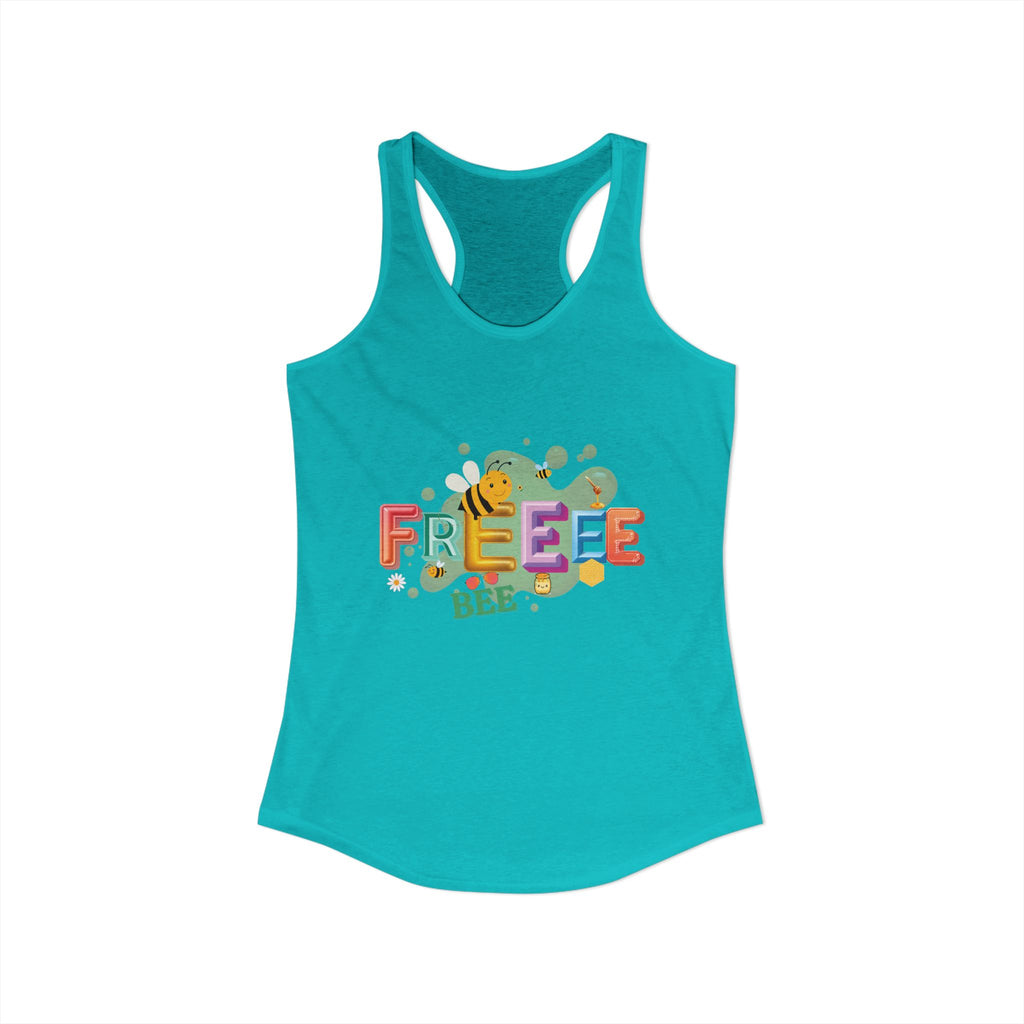 Free Bee Women's Racerback Tank Top | Lightweight Women's Ideal Top
