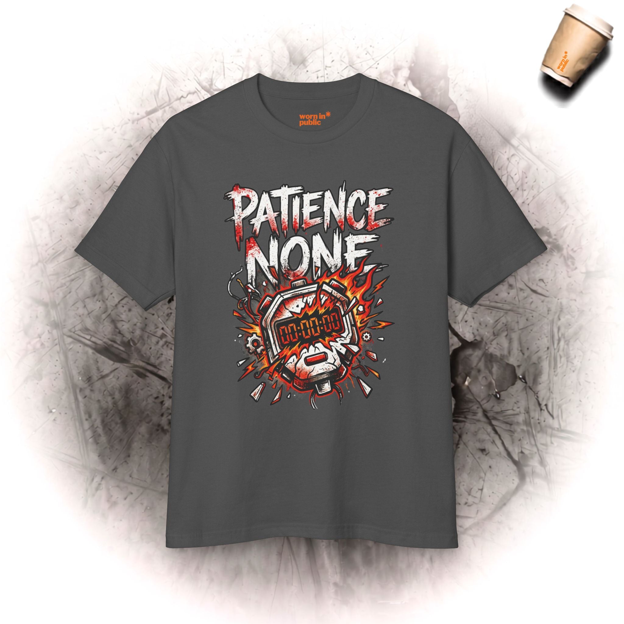 Geduld Null | Bomb Timer Streetwear Grafik-T-Shirt