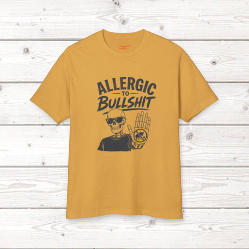 Allergic to Bullshit Unisex Tee — Graphic Skull Hand Tee