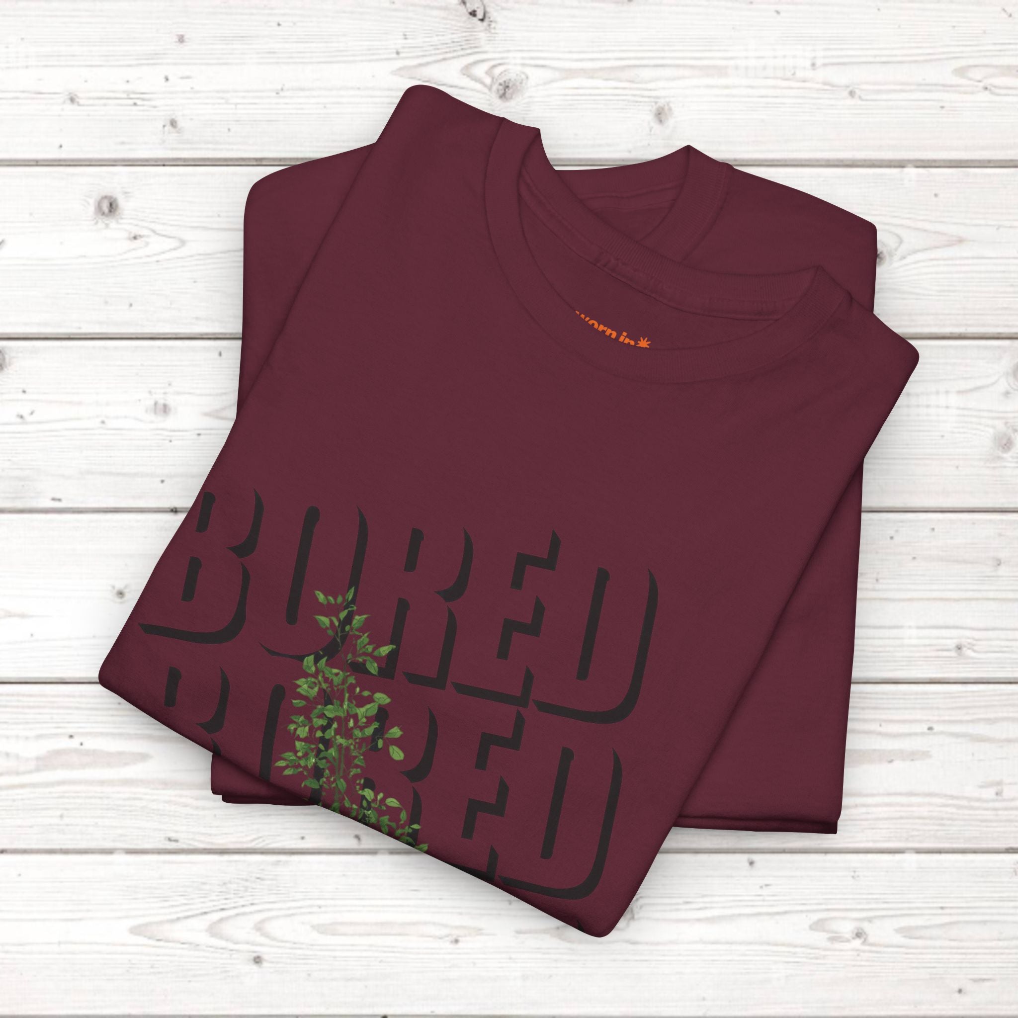Unisex Botanical Tee — "Feel Free to Be Bored" Graphic T-Shirt