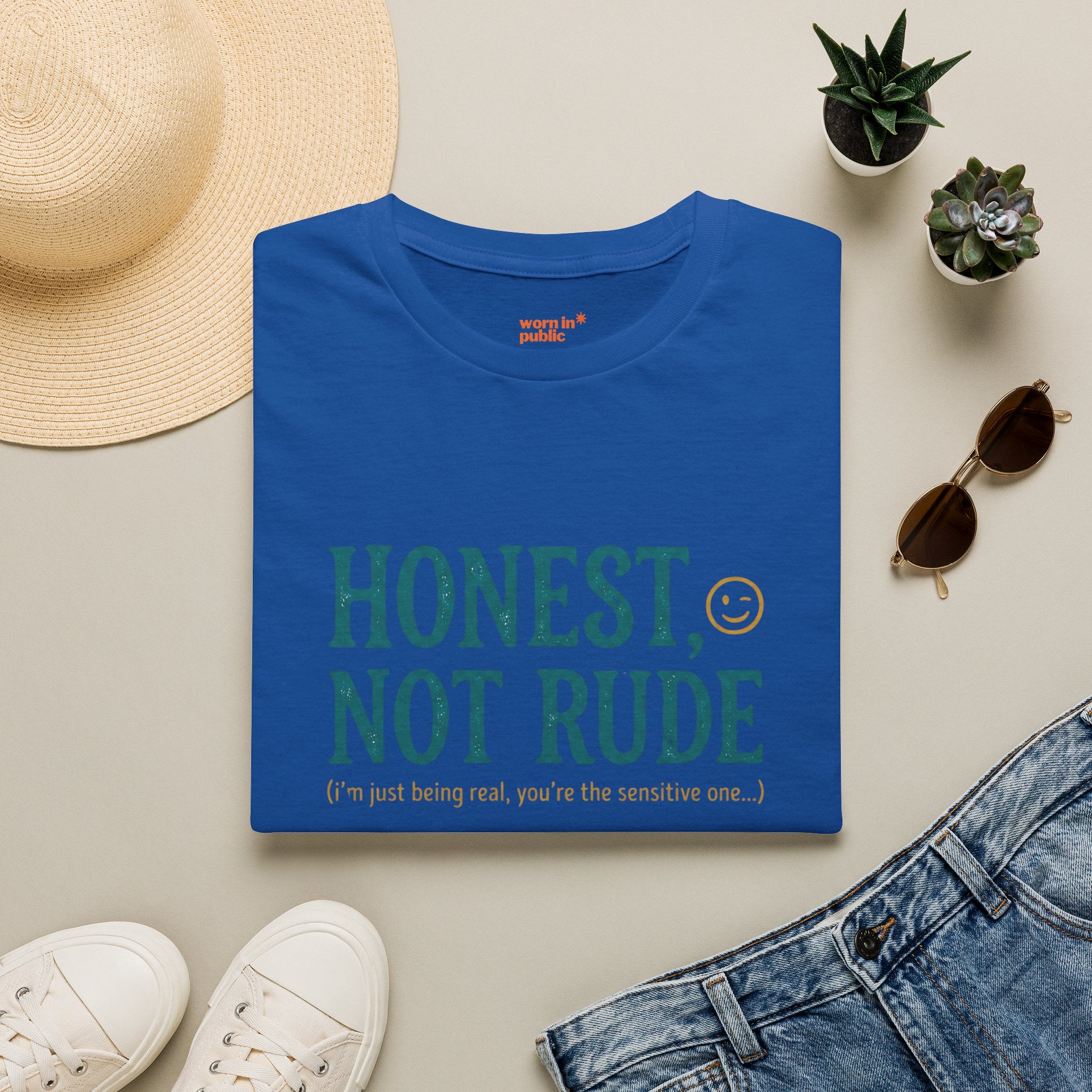 Honest Not Rude | Funny Sarcastic Unisex Graphic Tee for Real Talk