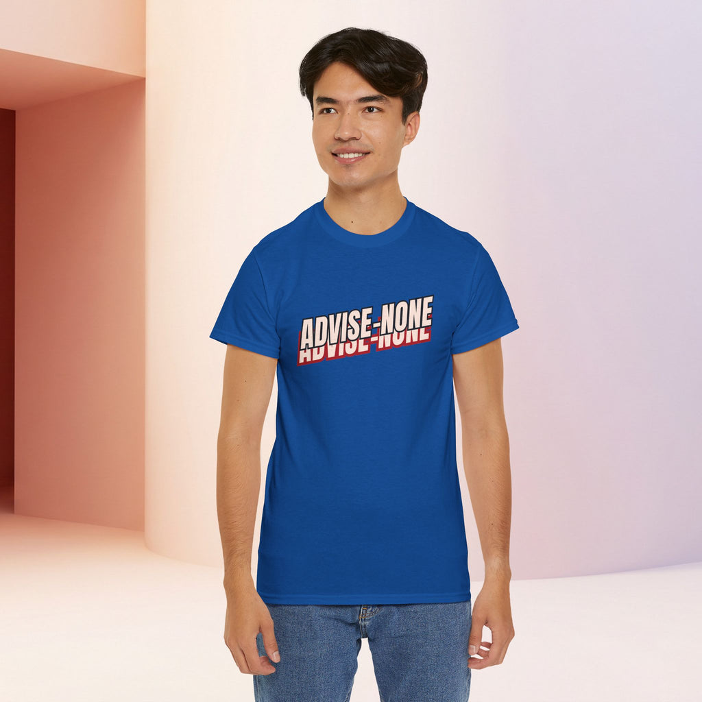 Advise None | Retro Slanted Unisex Graphic Tee