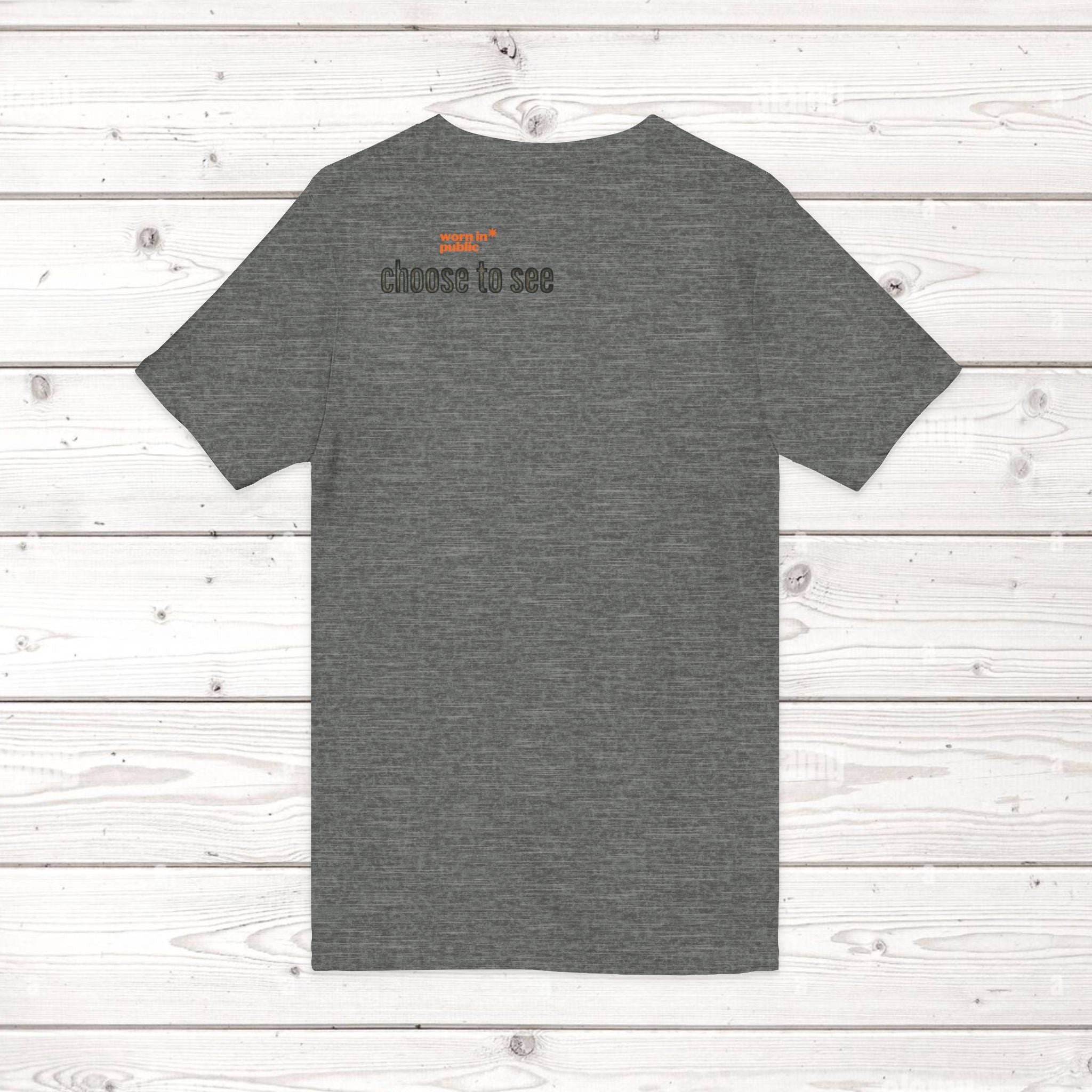Brain User or Abuser Mens V-Neck Tee — Choose to See Graphic Awareness Shirt