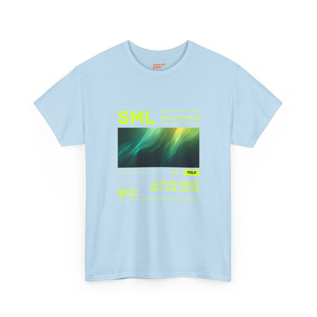 Luxuries of Life Neon Abstract Wave T-Shirt | Barcode Graphic Tee