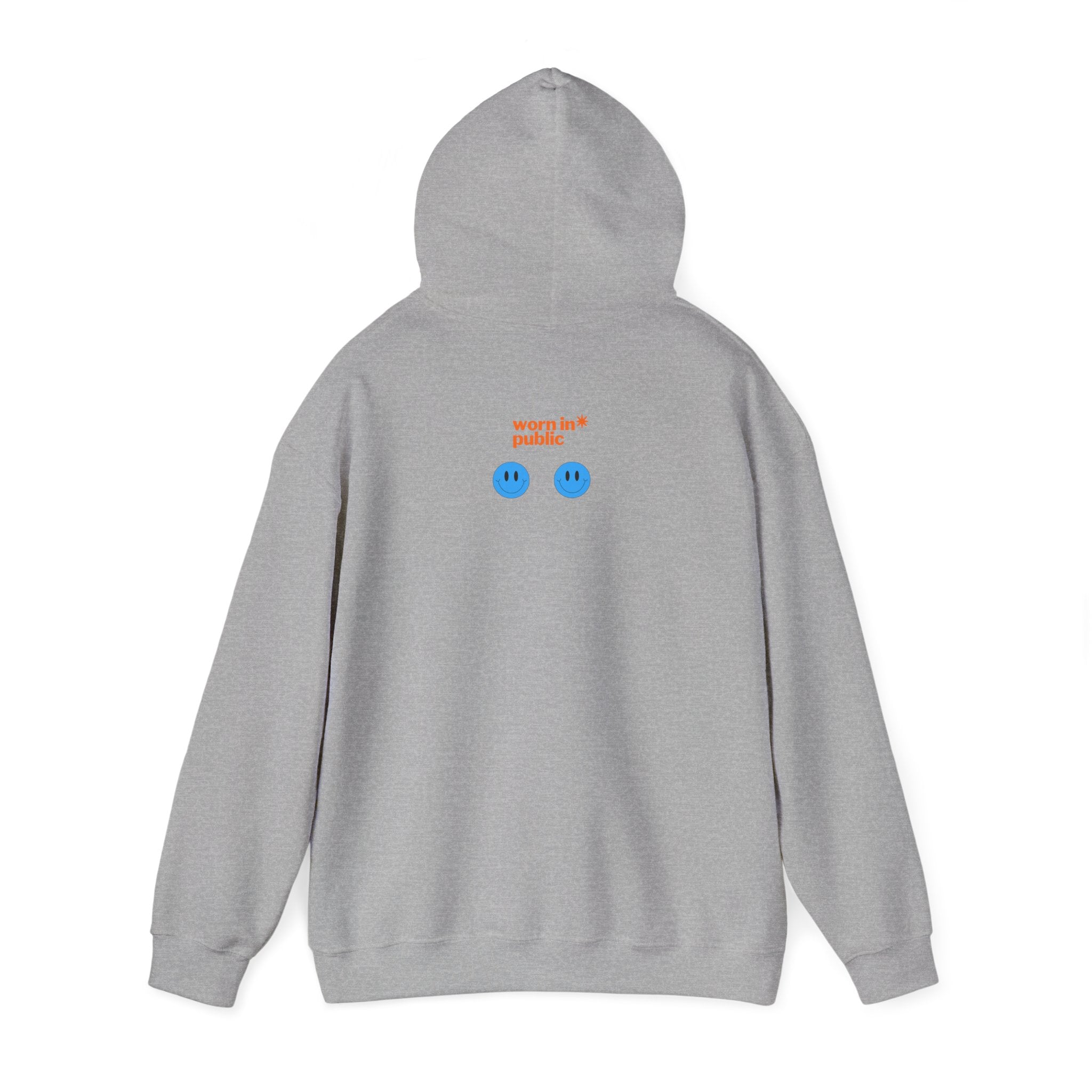 I Need an Easy Friend Ladies Hoodie | Minimalist Cute Blue Button Graphic Sweatshirt