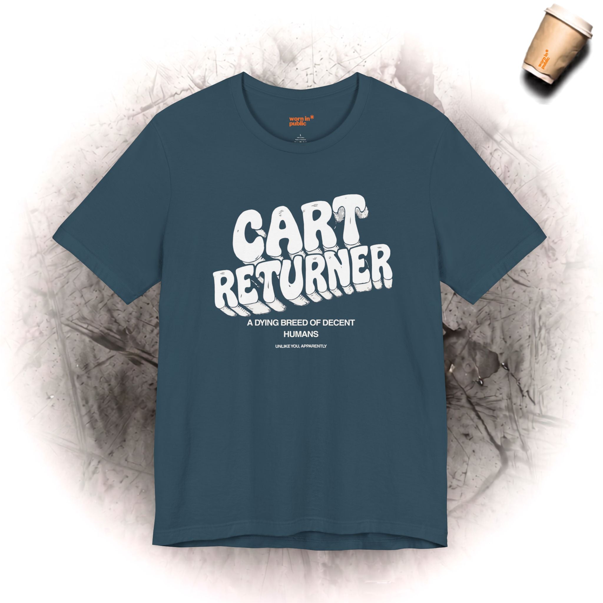 Einkaufswagen-Zurückbringer T-Shirt | Lustiges Supermarkt-Humor-T-Shirt für gute Menschen