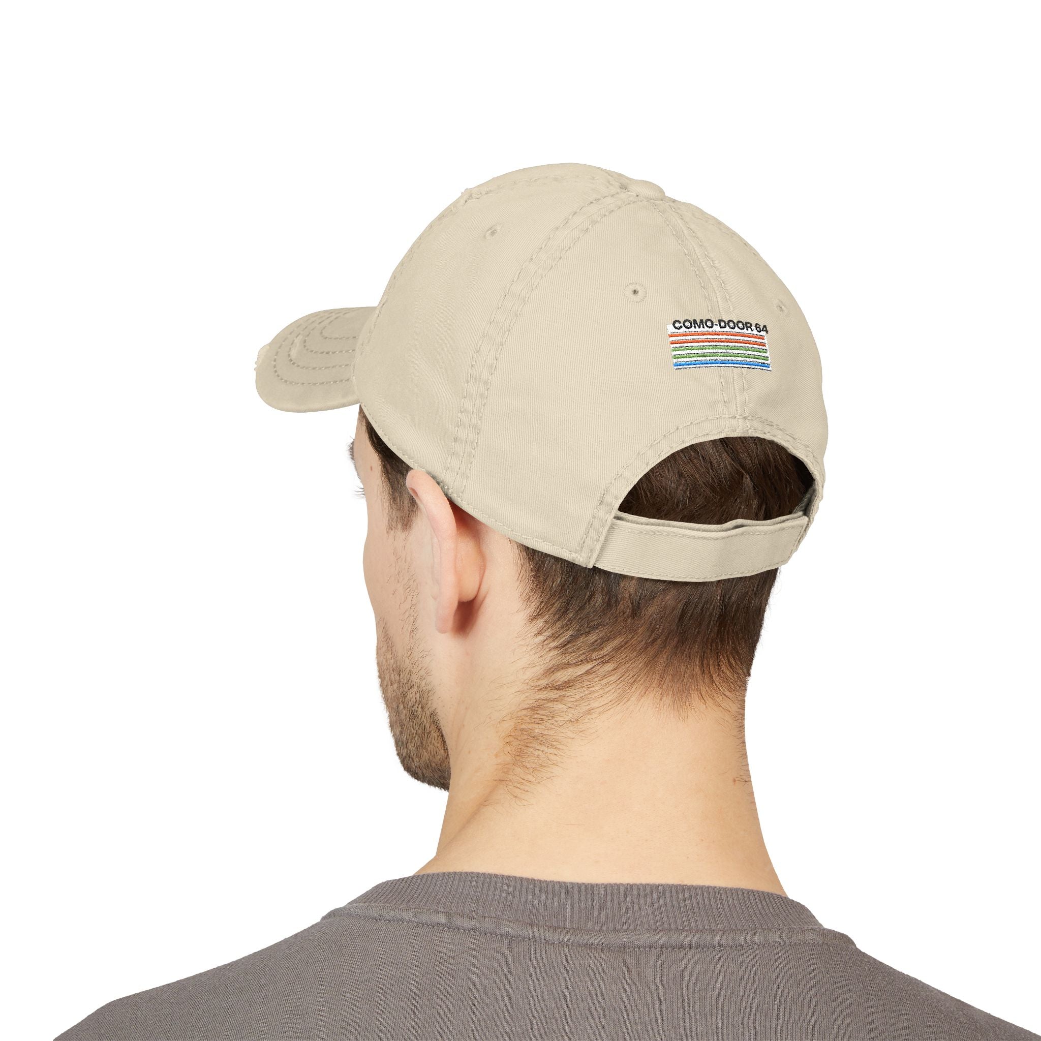 Distressed Embroidered Dad Hat | Vintage COMO-DOOR Cap