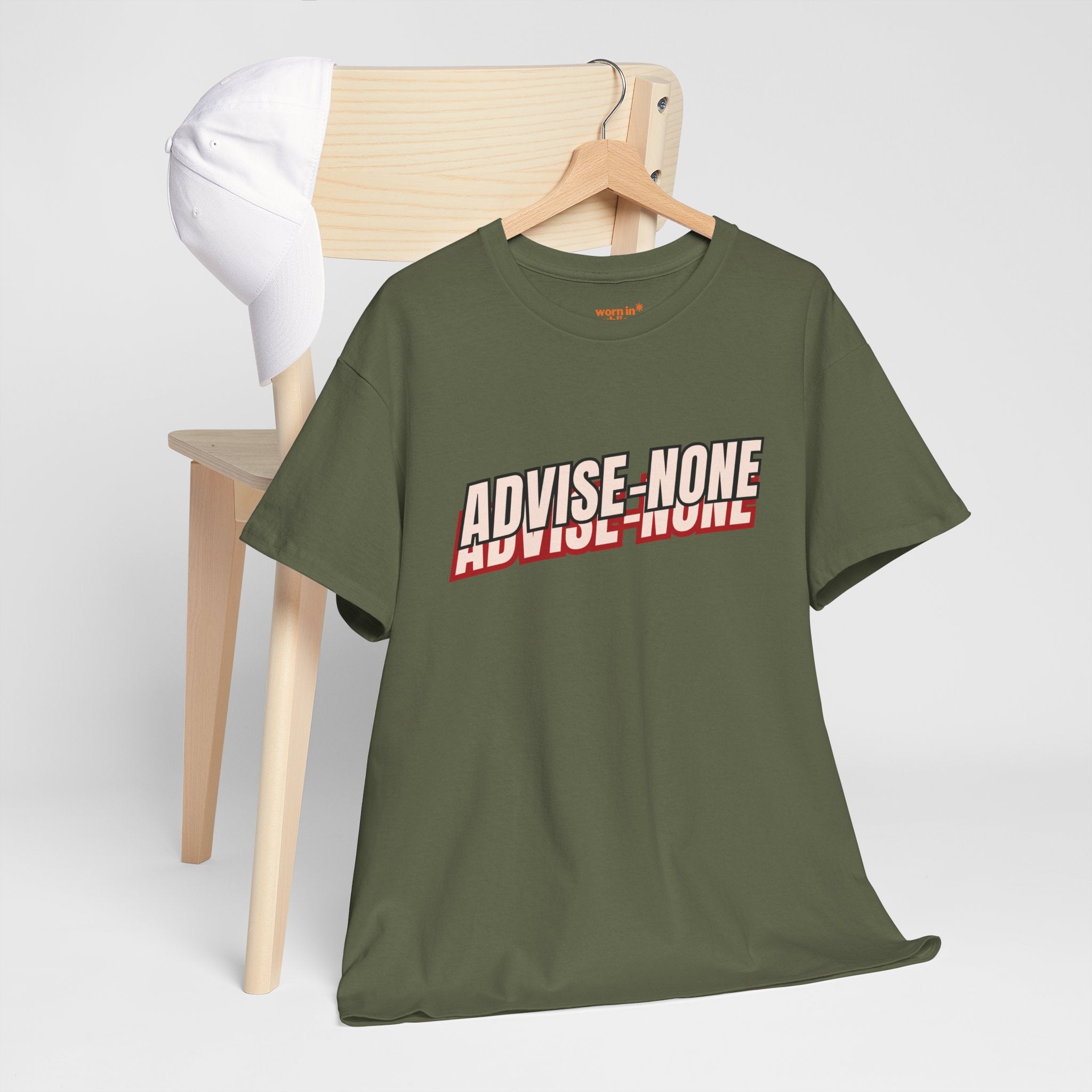 Advise None | Retro Slanted Unisex Graphic Tee