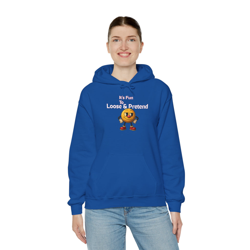 It's Fun to Loose & Pretend Hoodie | Smiley Emoji Graphic Sweatshirt
