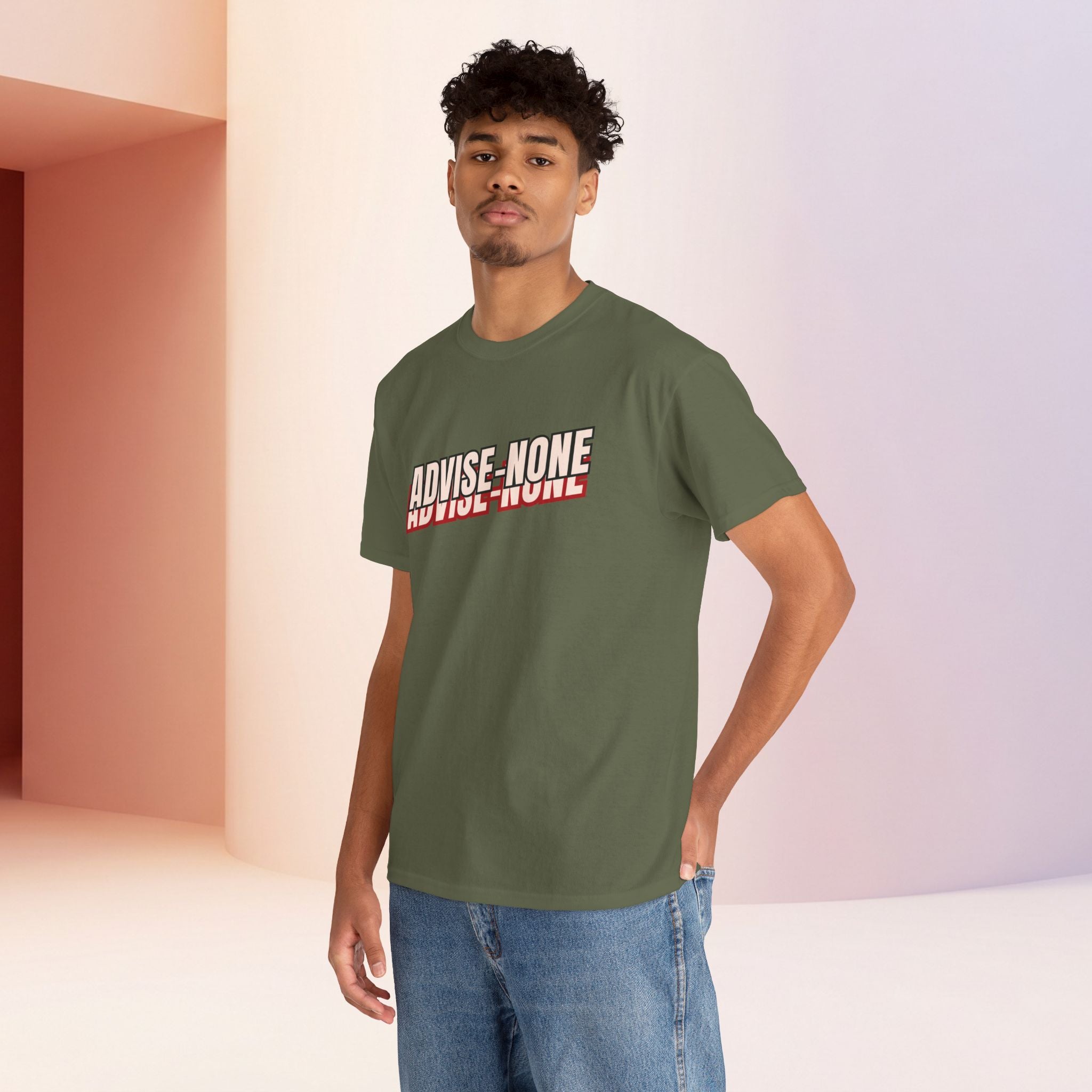 Advise None | Retro Slanted Unisex Graphic Tee