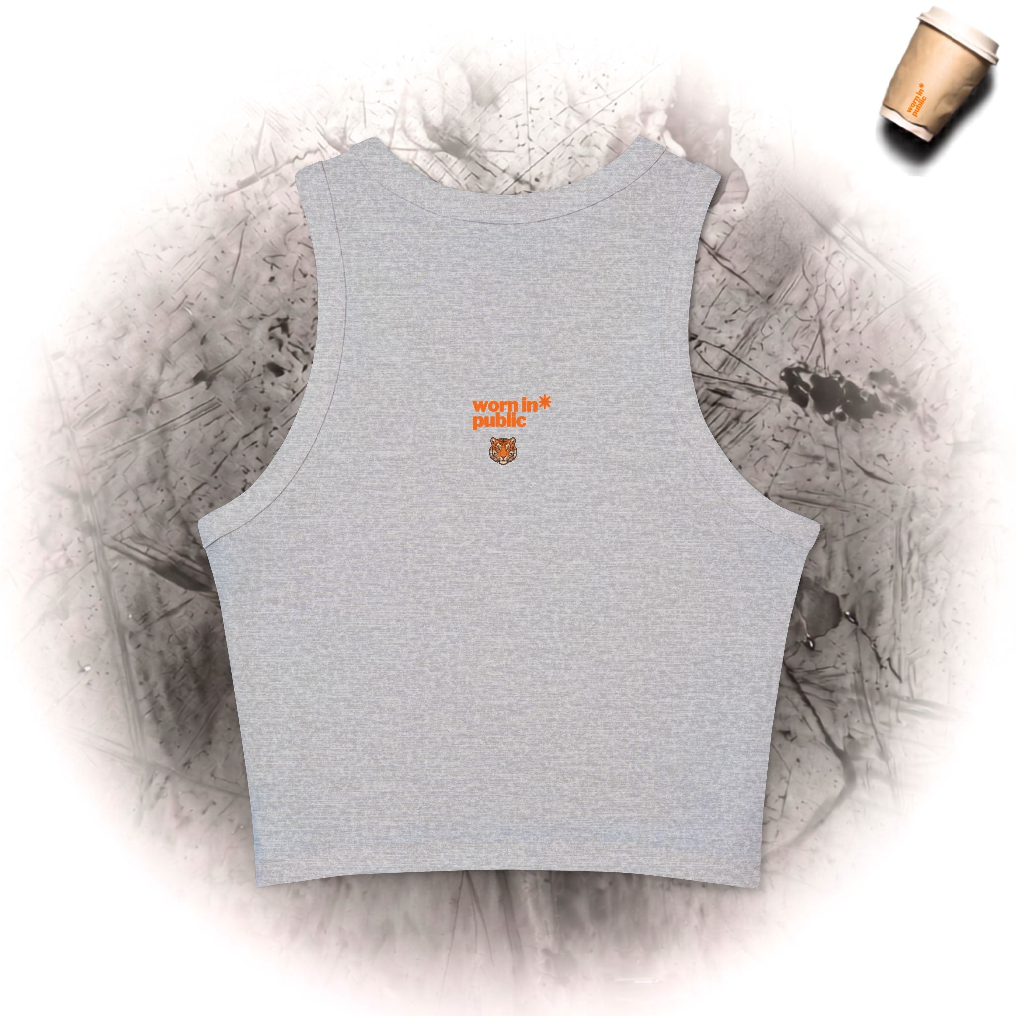 Kätzchen oder Tiger Tanktop | Süße Pastellkatze Grafik mit Retro-Schriftzug